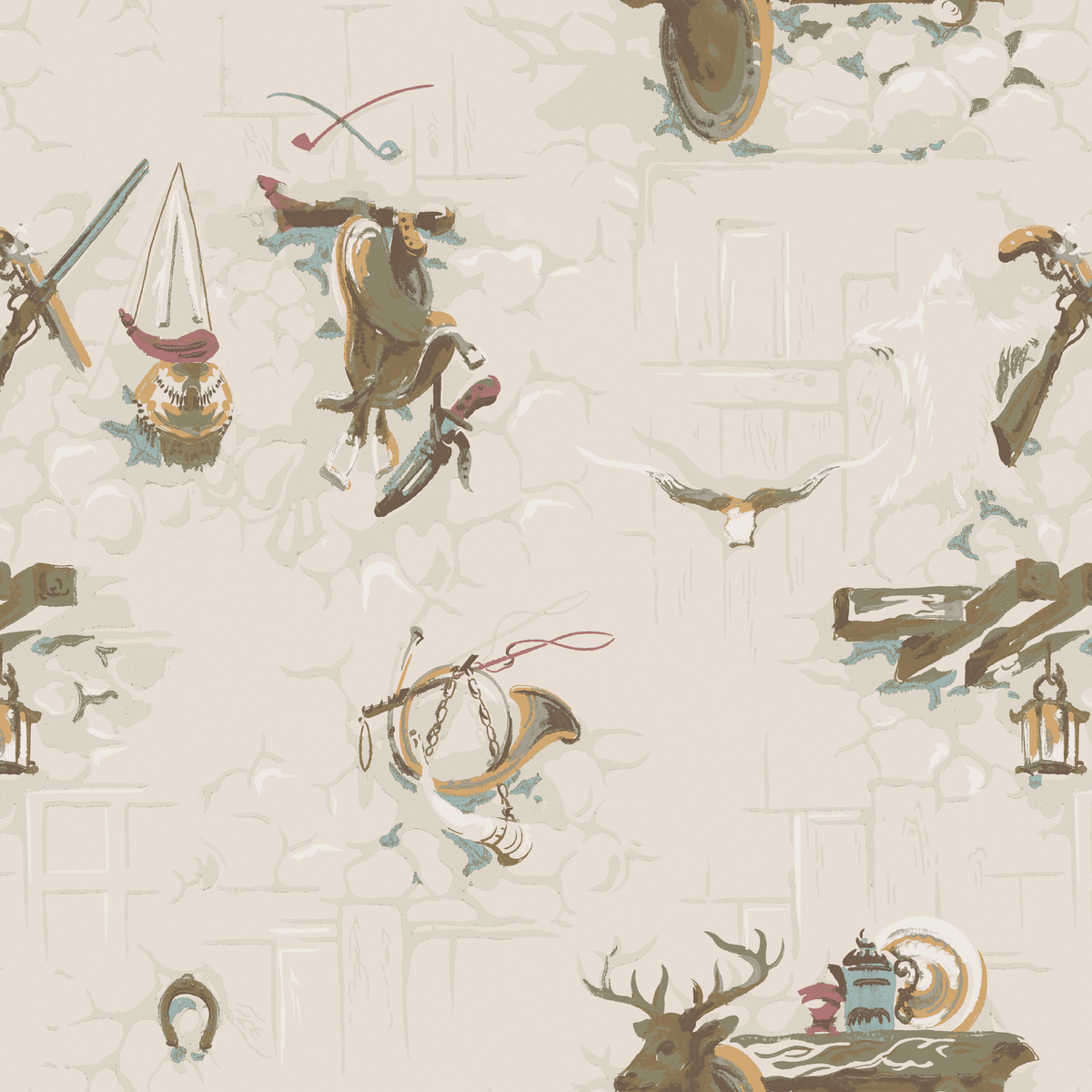 Walker on Mineral Wallpaper
