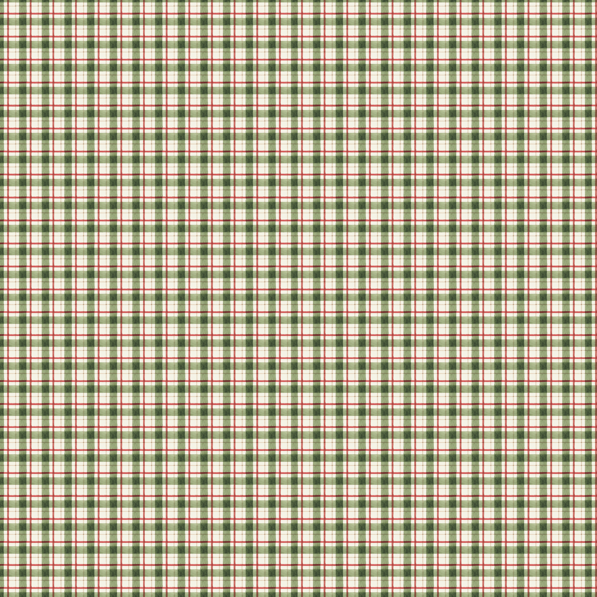 Saturday Evening Post  Christmas Plaid on Holly Wallpaper