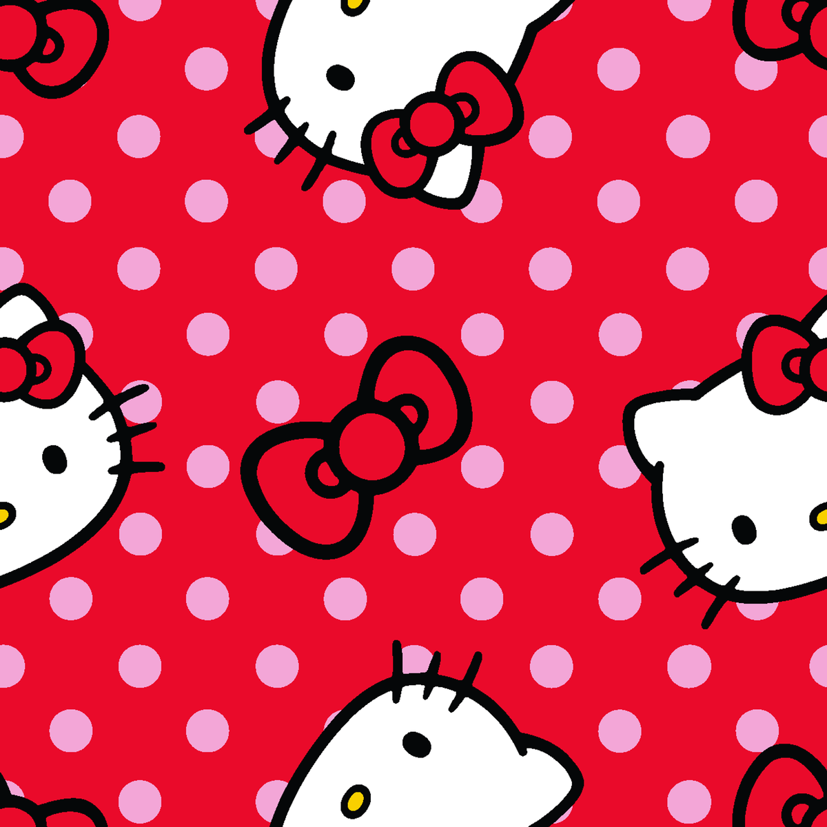 Hello Kitty® Red Polka Dot Wallpaper