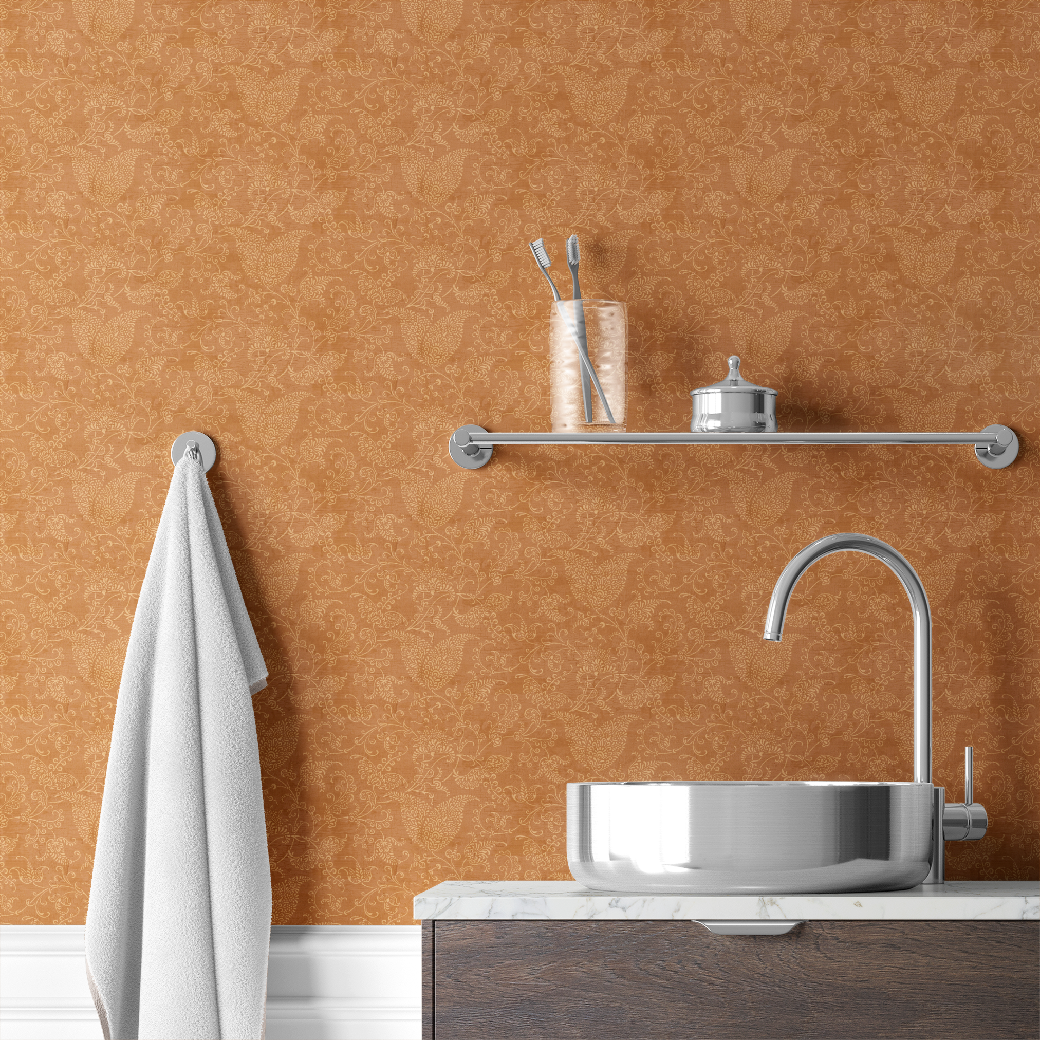  wallpaper bath mockup