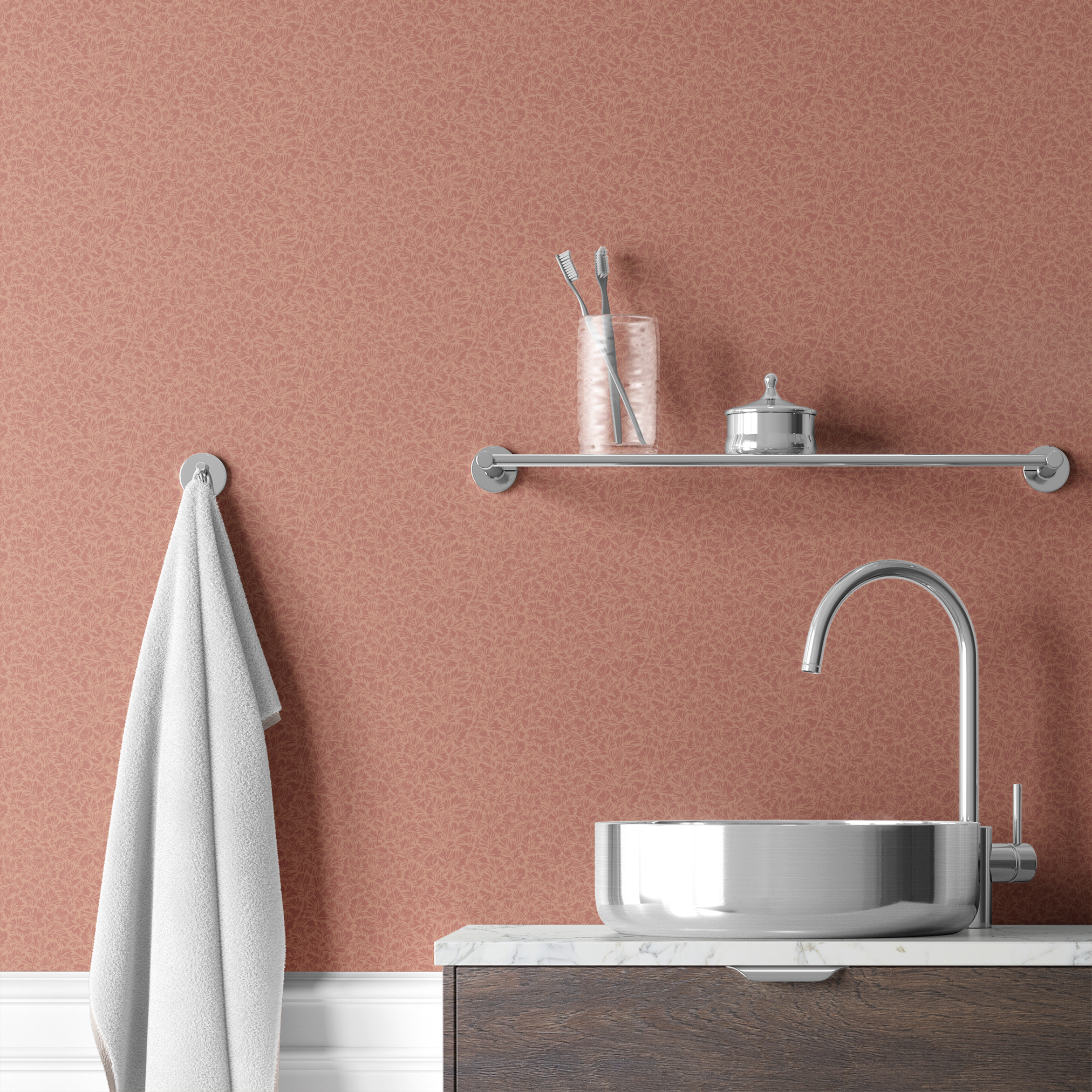 wallpaper bath mockup