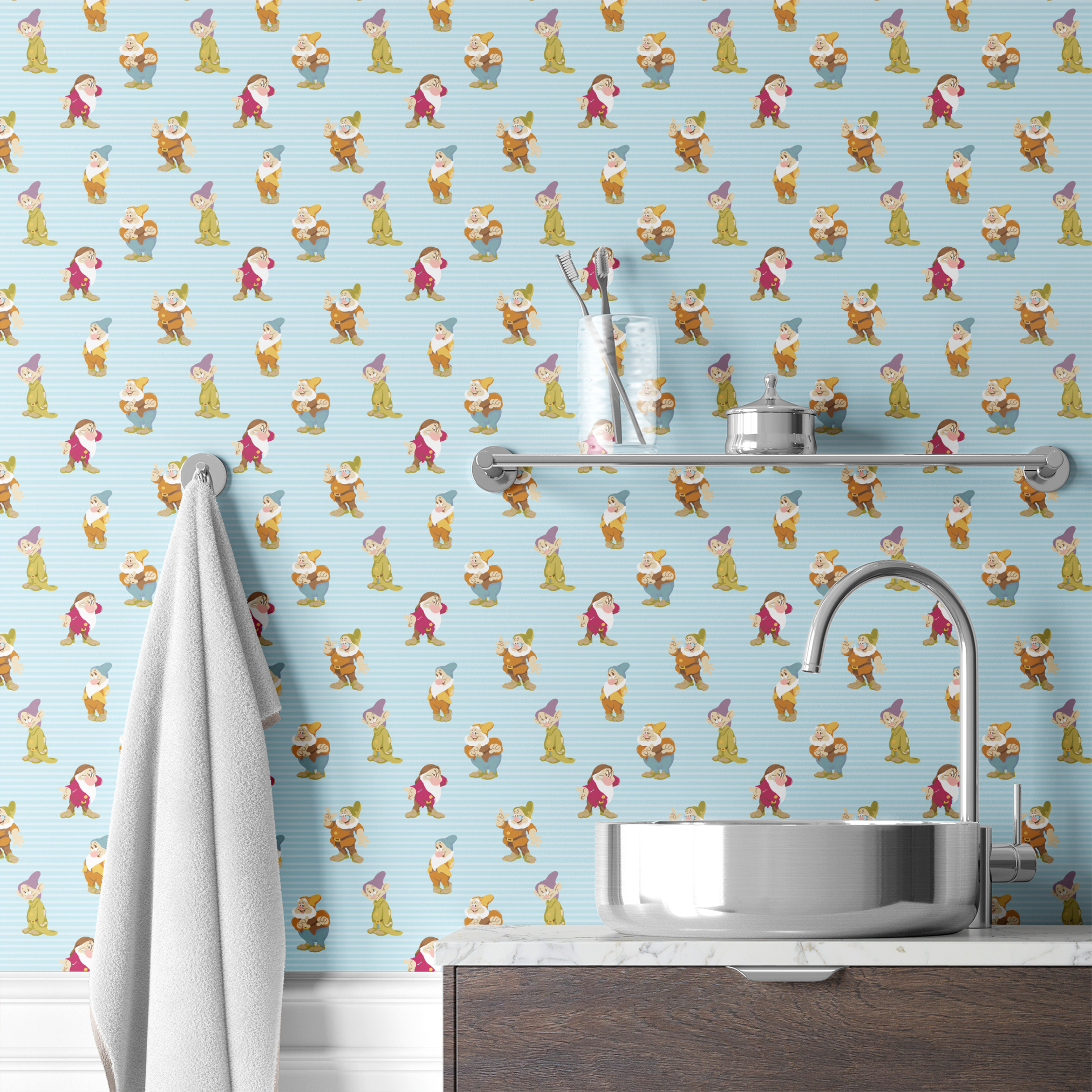  wallpaper bath mockup