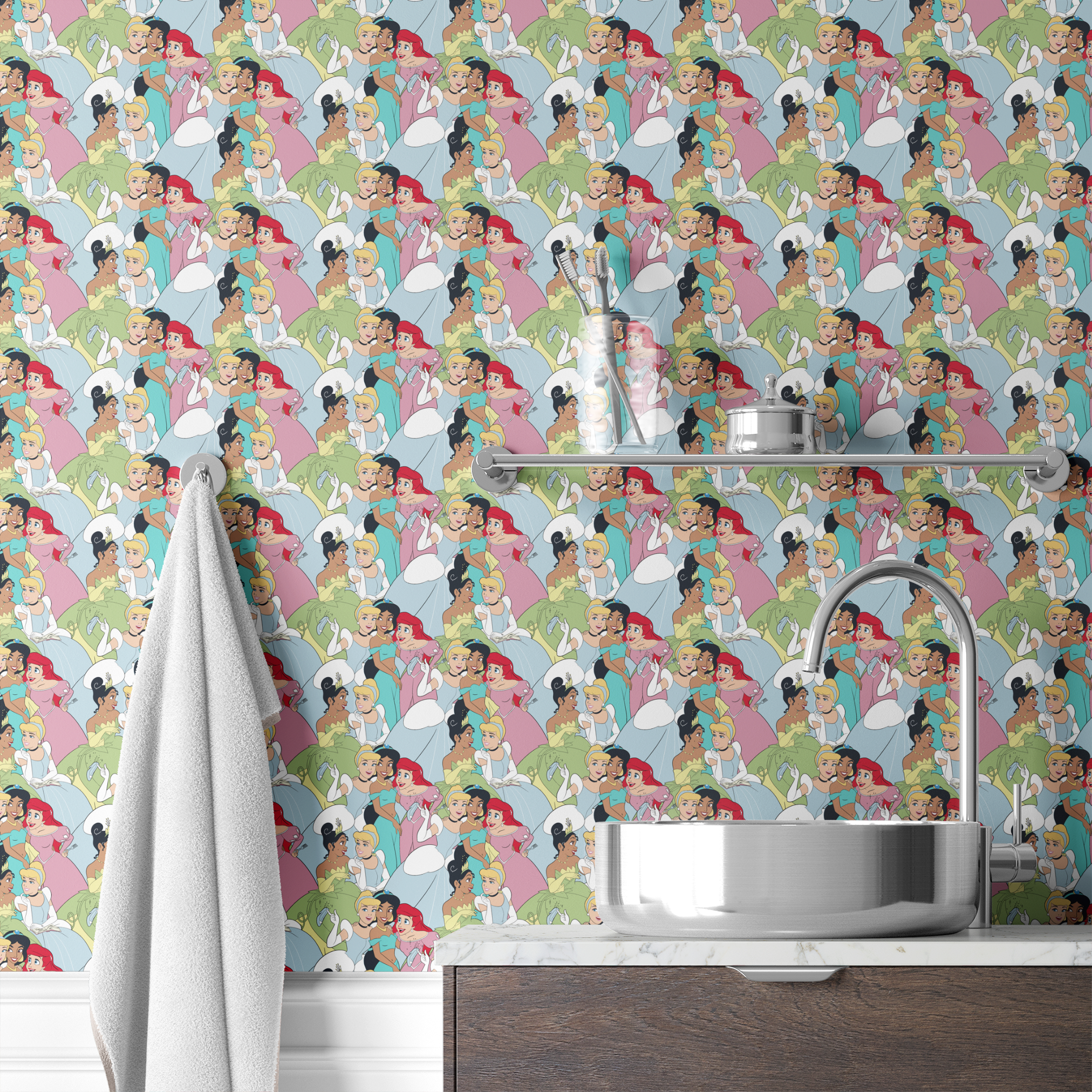  wallpaper bath mockup