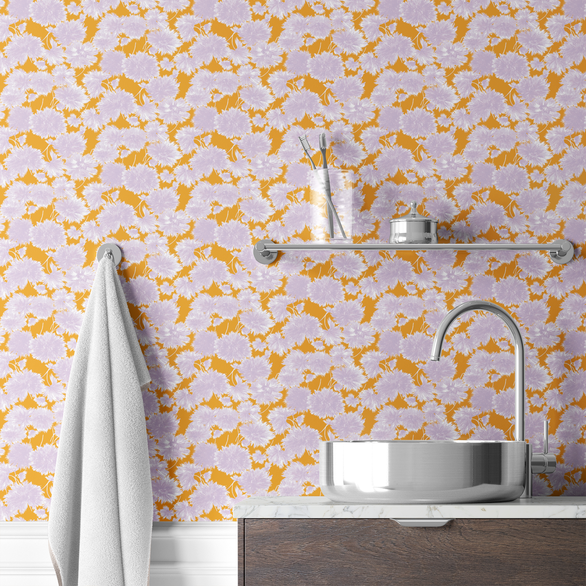  wallpaper bath mockup