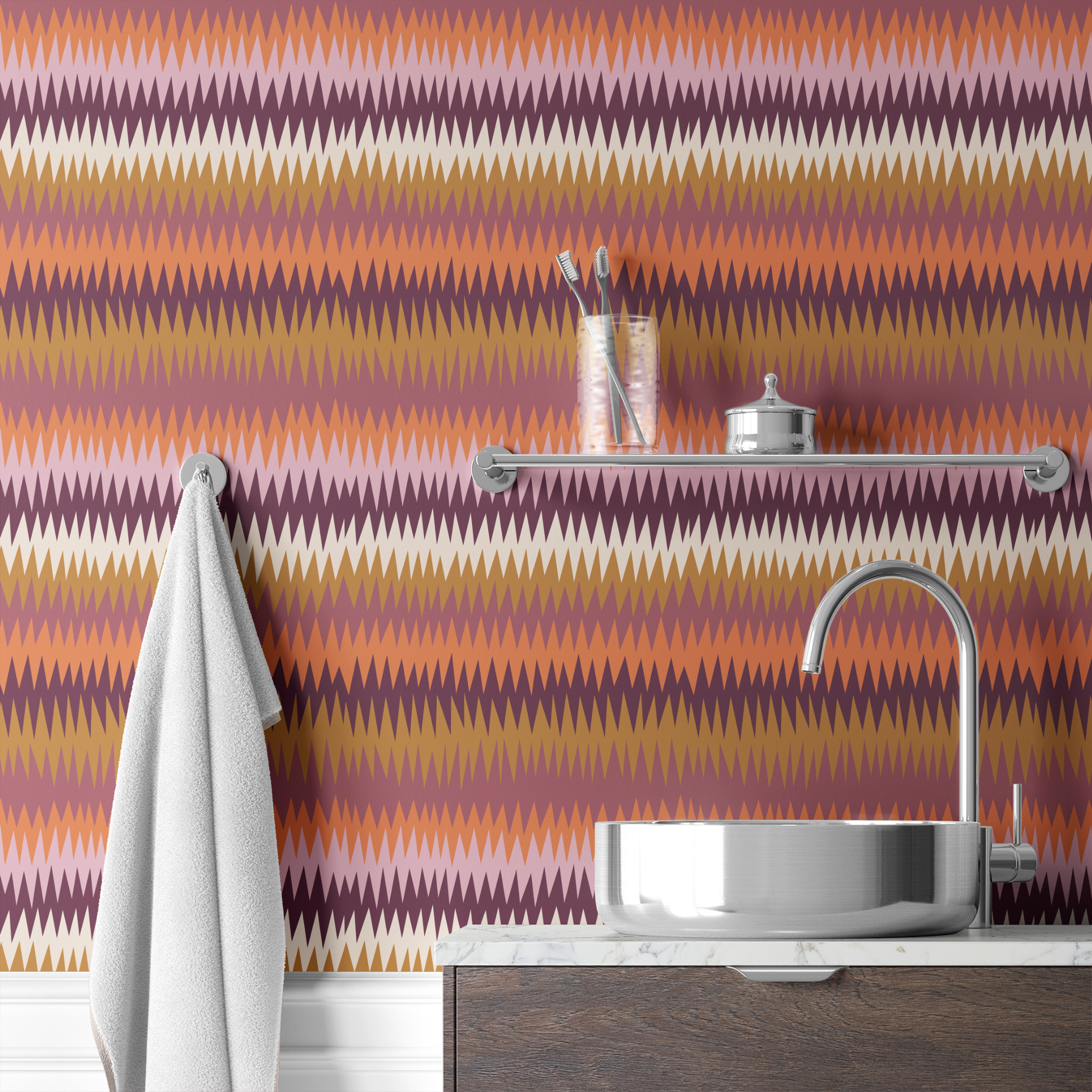  wallpaper bath mockup