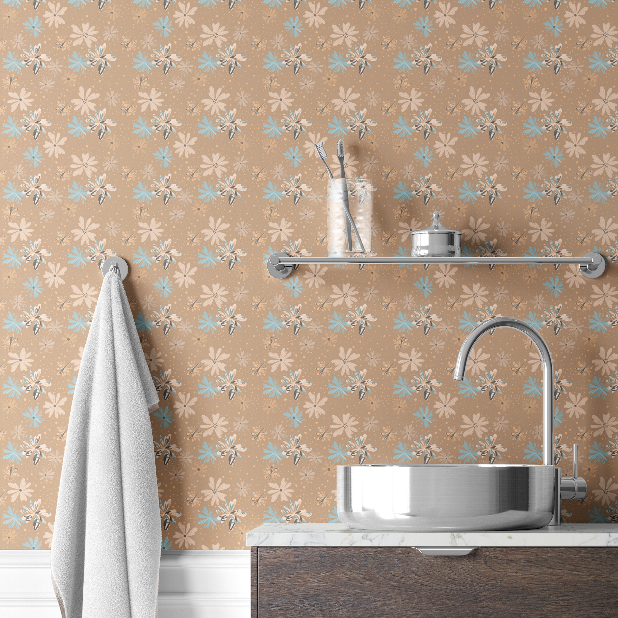  wallpaper bath mockup