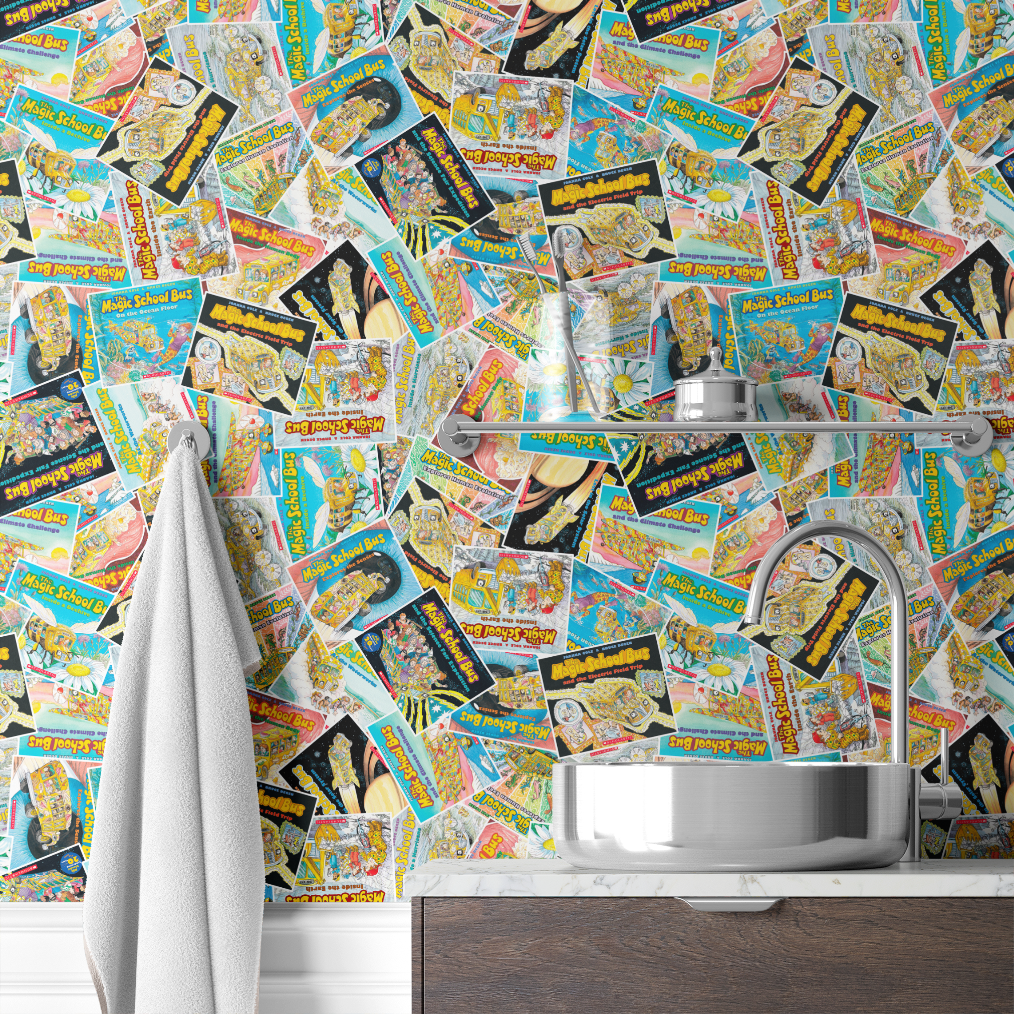  wallpaper bath mockup