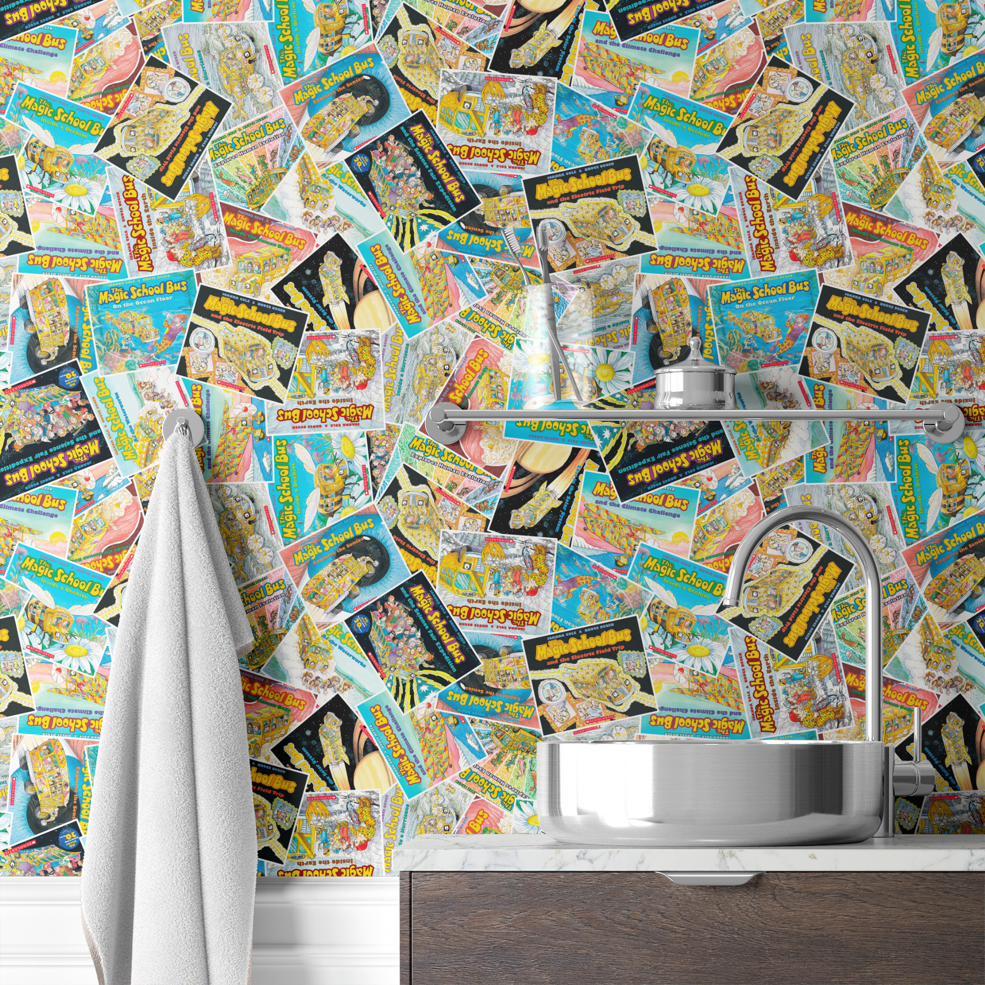  wallpaper bath mockup