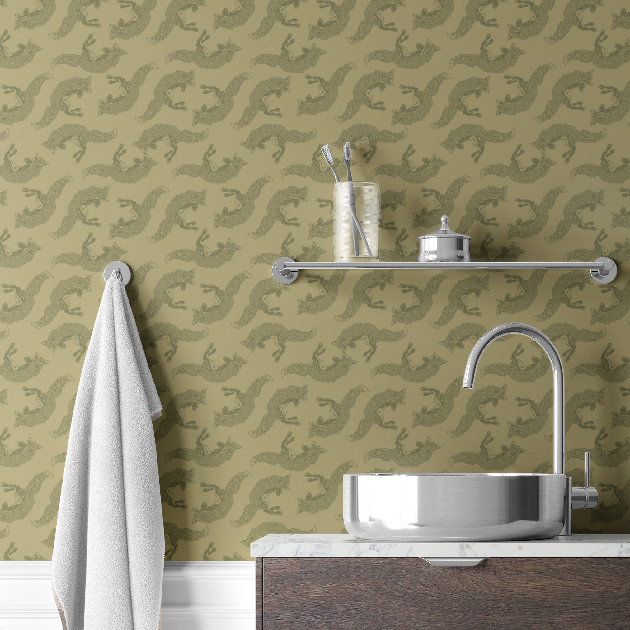  wallpaper bath mockup