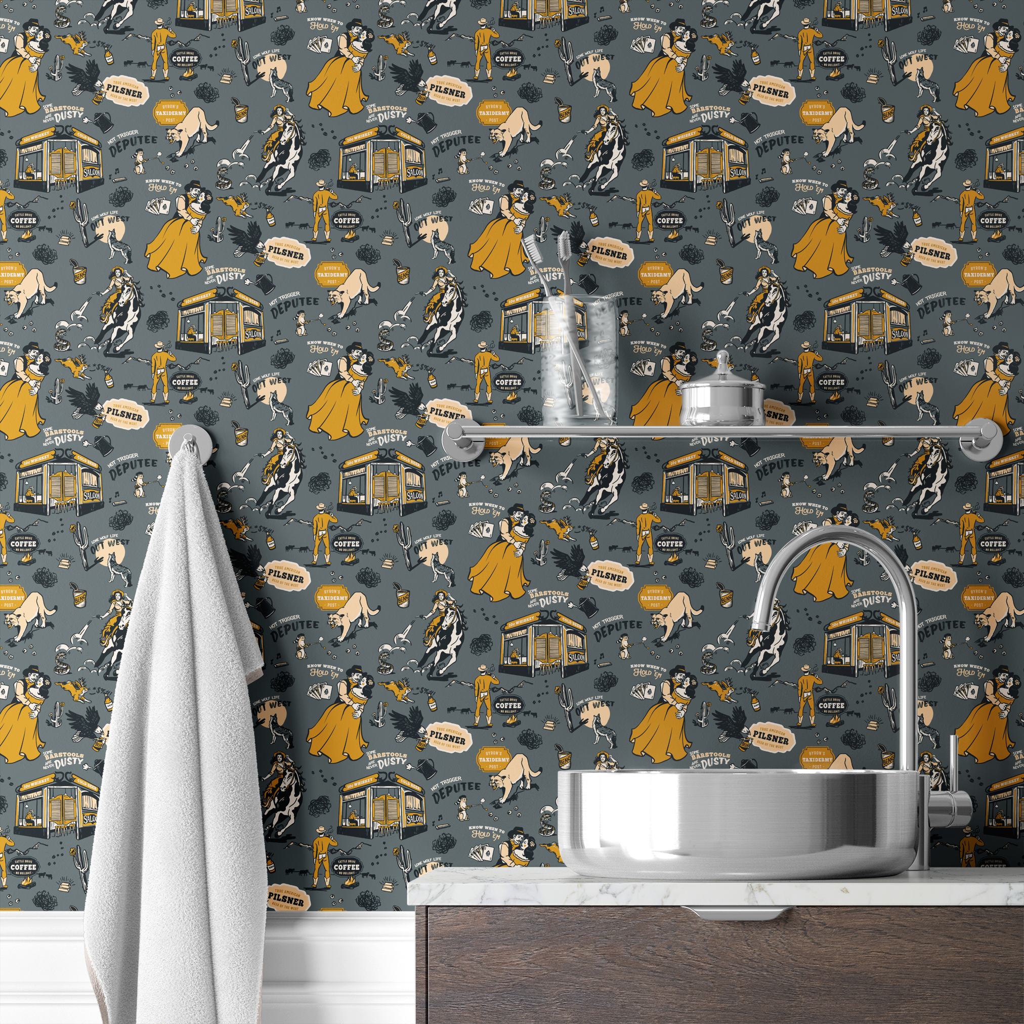  wallpaper bath mockup