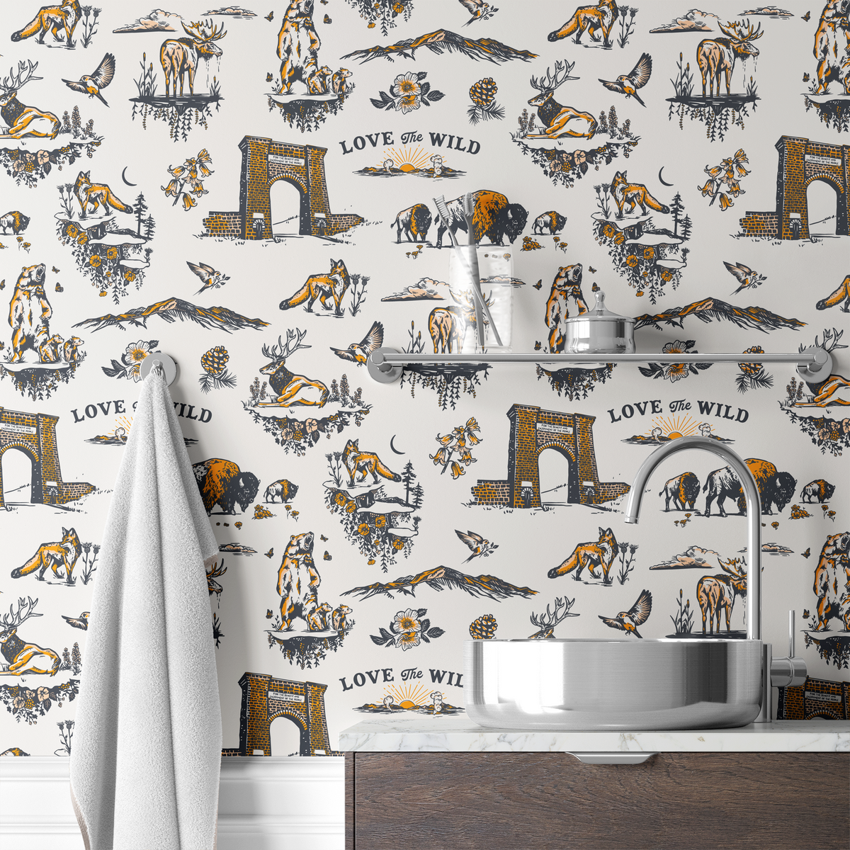  wallpaper bath mockup