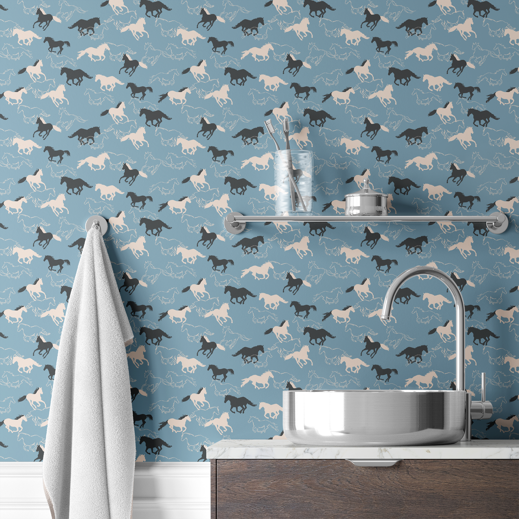  wallpaper bath mockup
