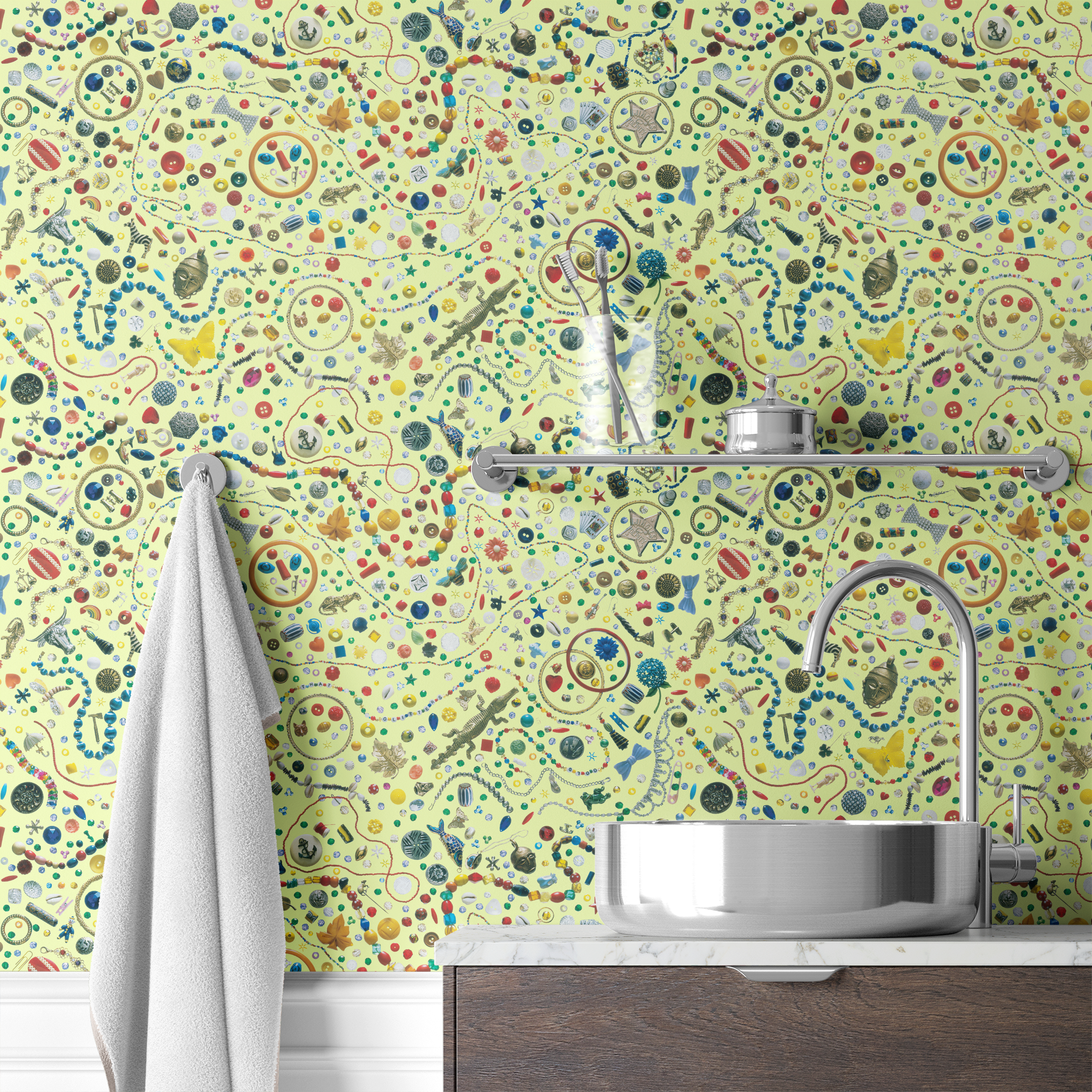  wallpaper bath mockup