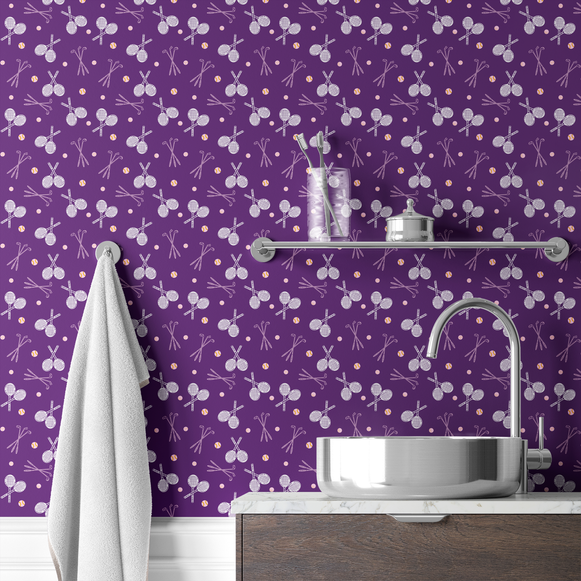  wallpaper bath mockup