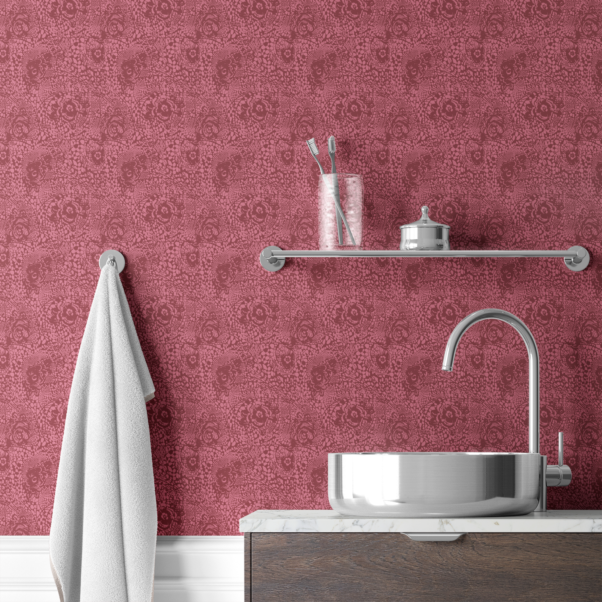  wallpaper bath mockup