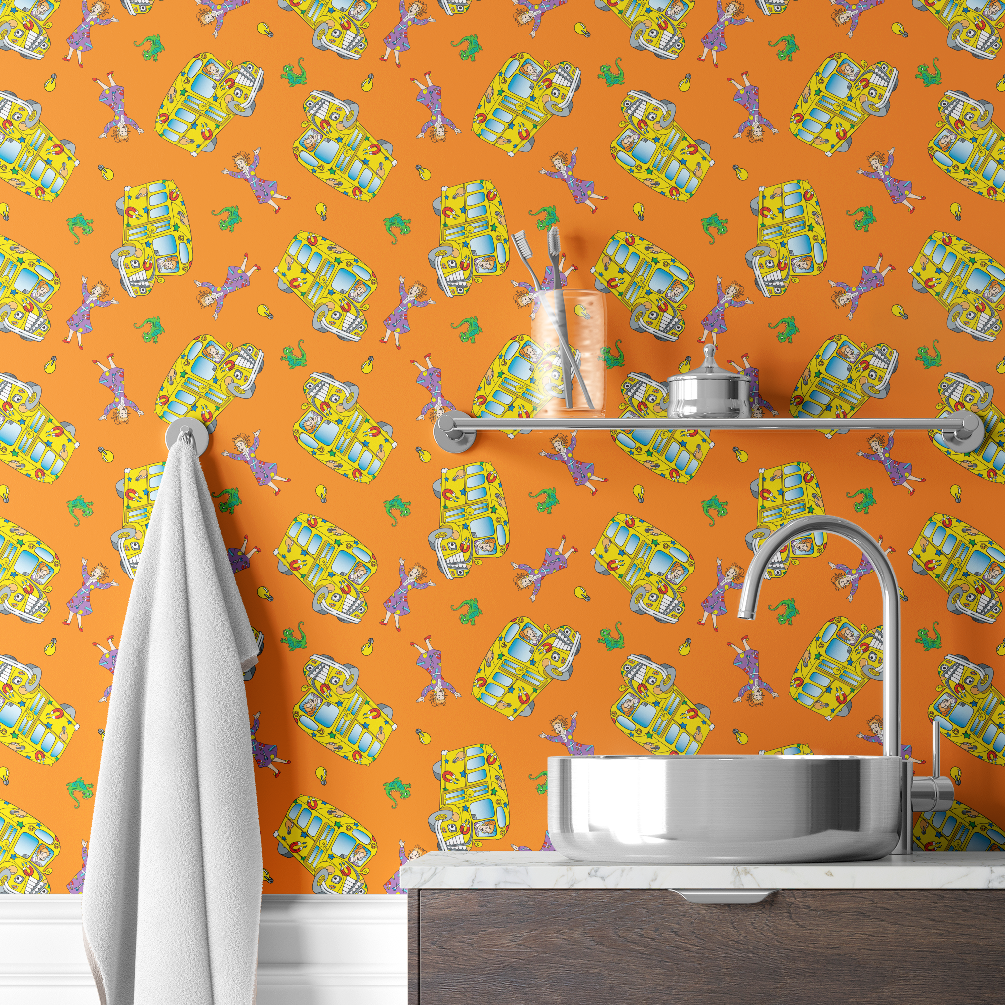  wallpaper bath mockup