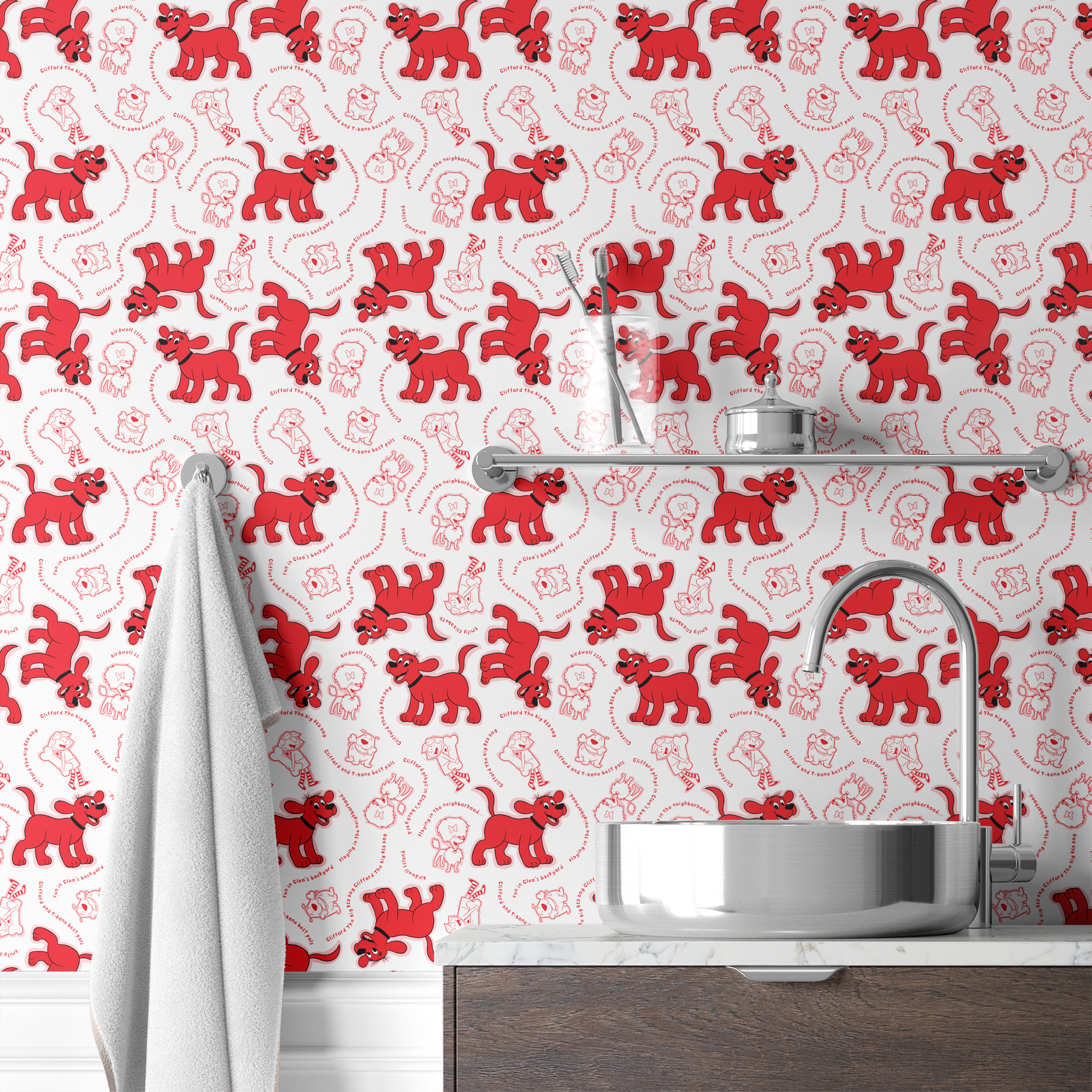  wallpaper bath mockup