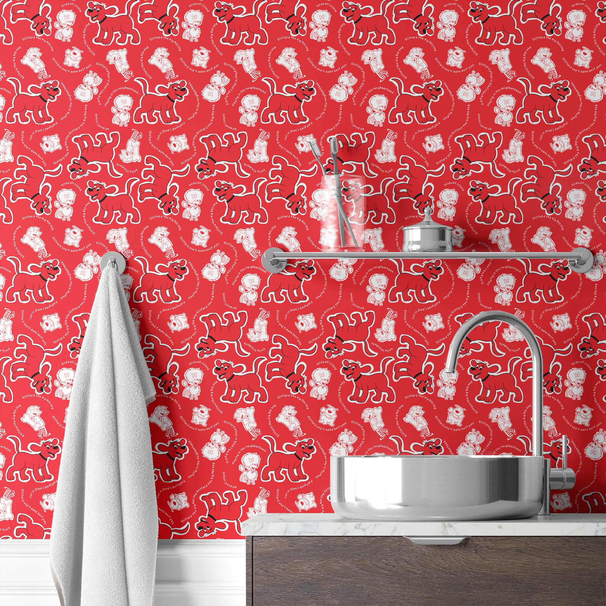  wallpaper bath mockup