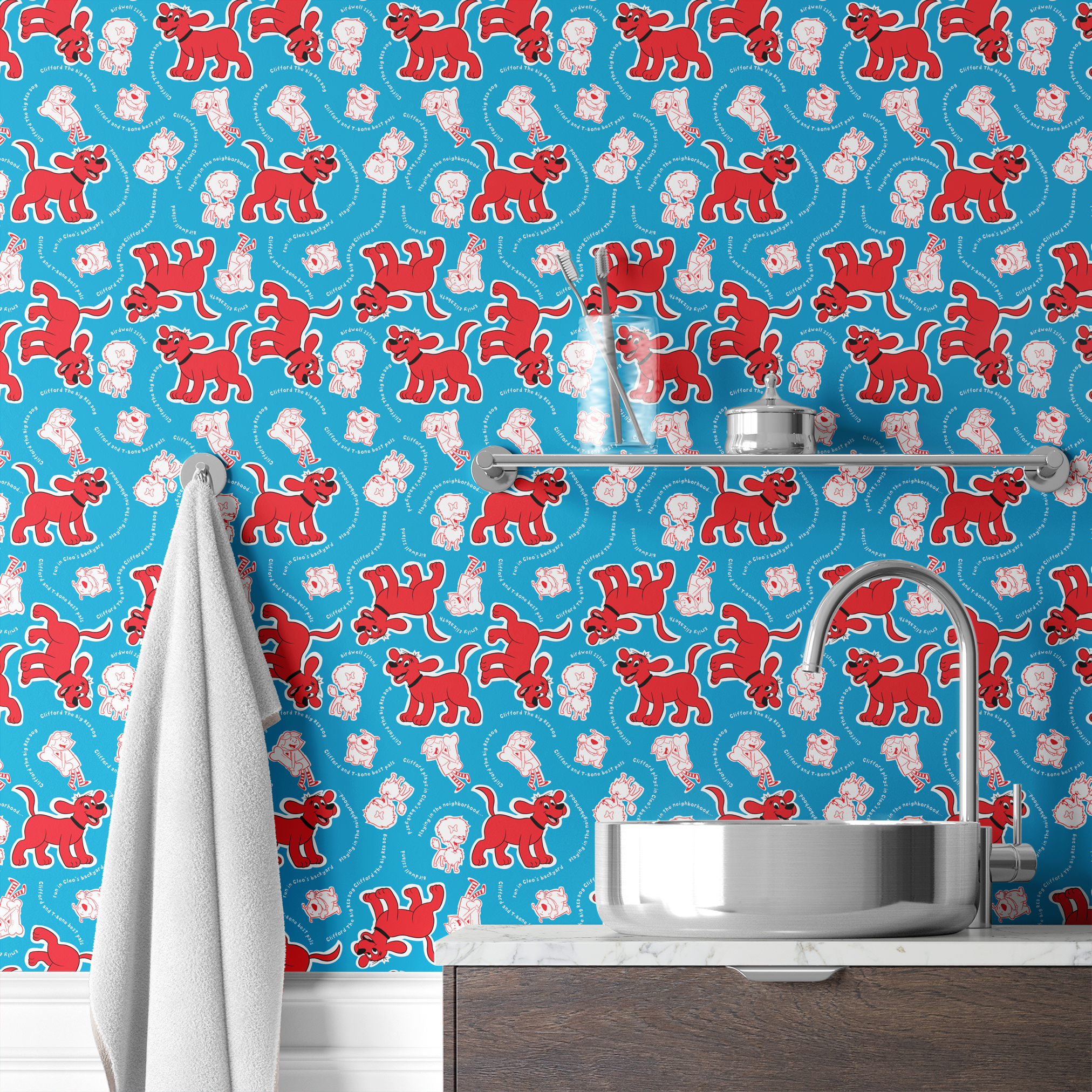  wallpaper bath mockup