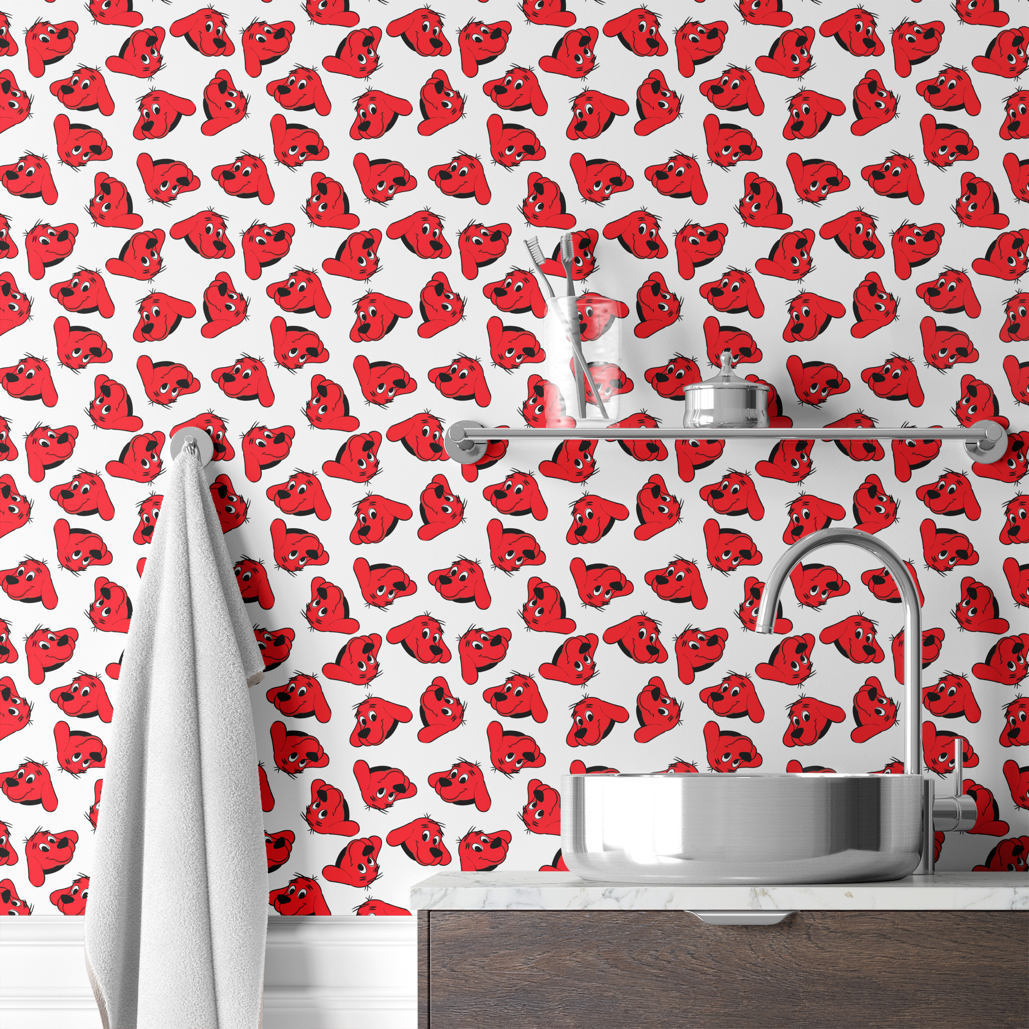  wallpaper bath mockup