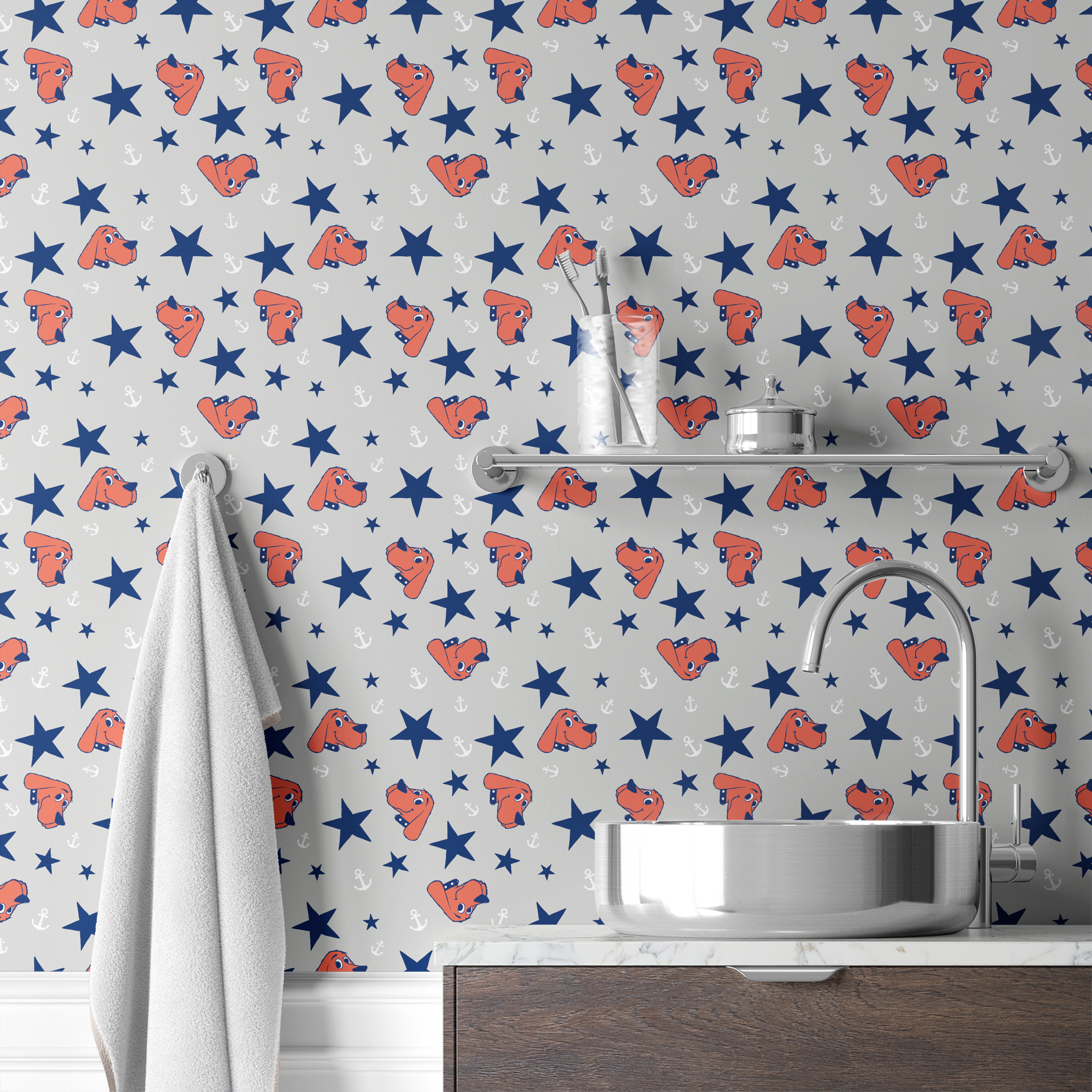  wallpaper bath mockup