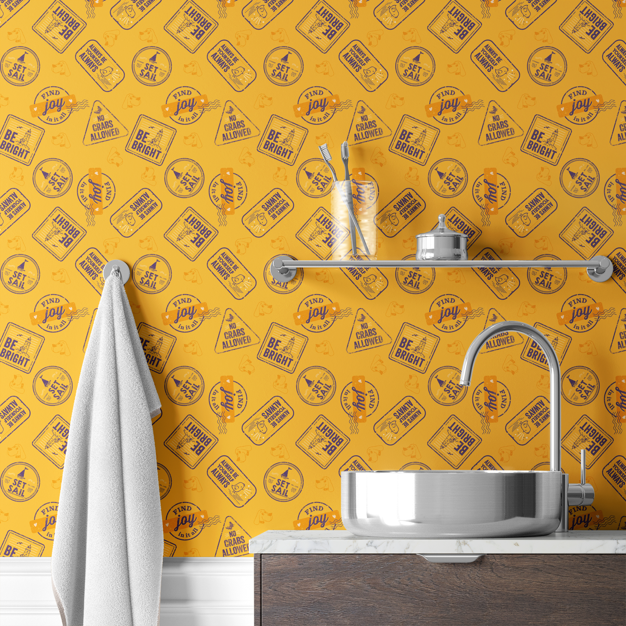  wallpaper bath mockup