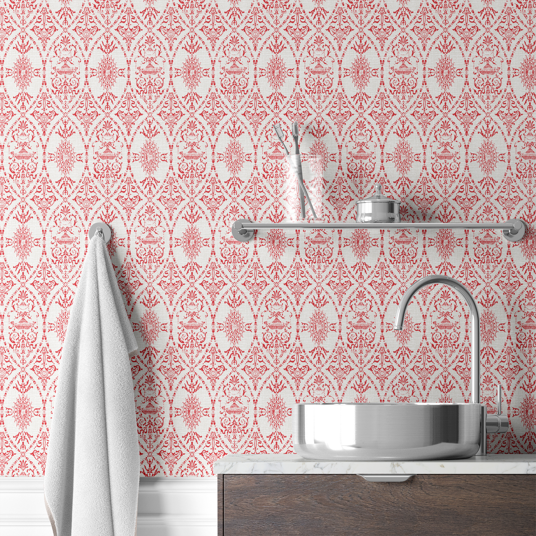  wallpaper bath mockup