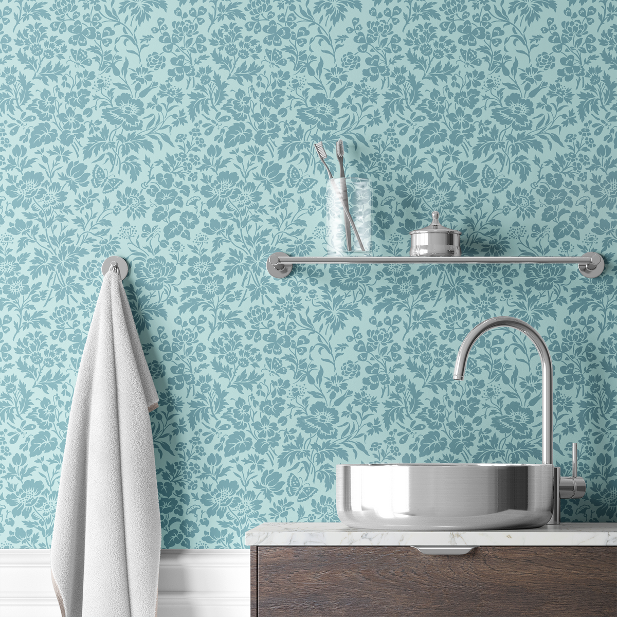 wallpaper bath mockup