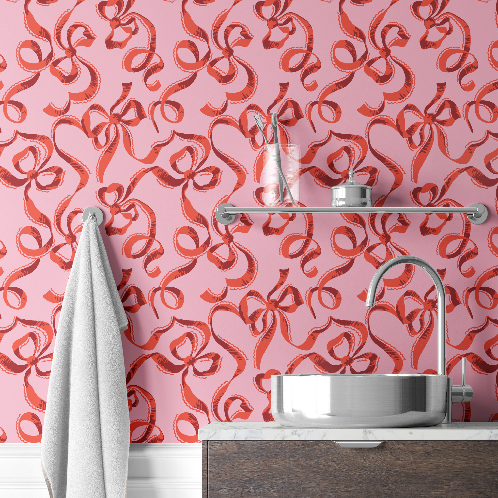  wallpaper bath mockup