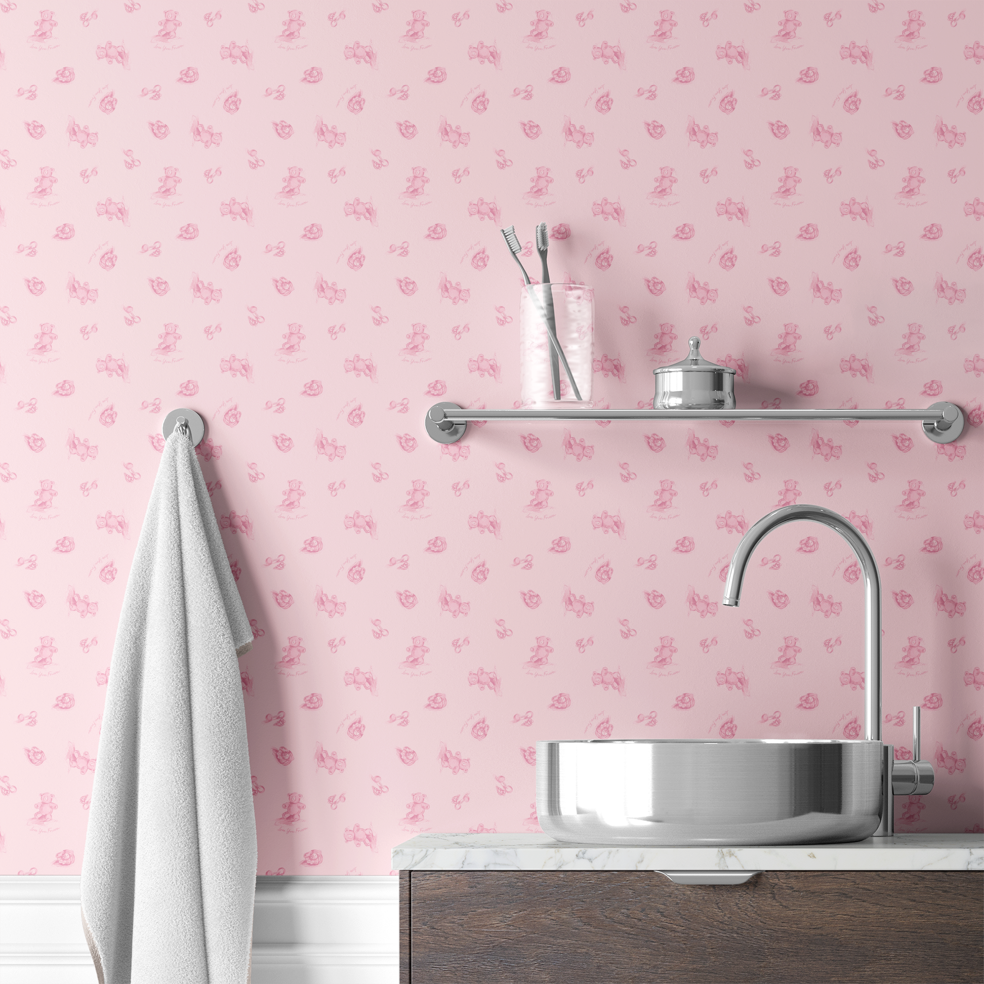 wallpaper bath mockup