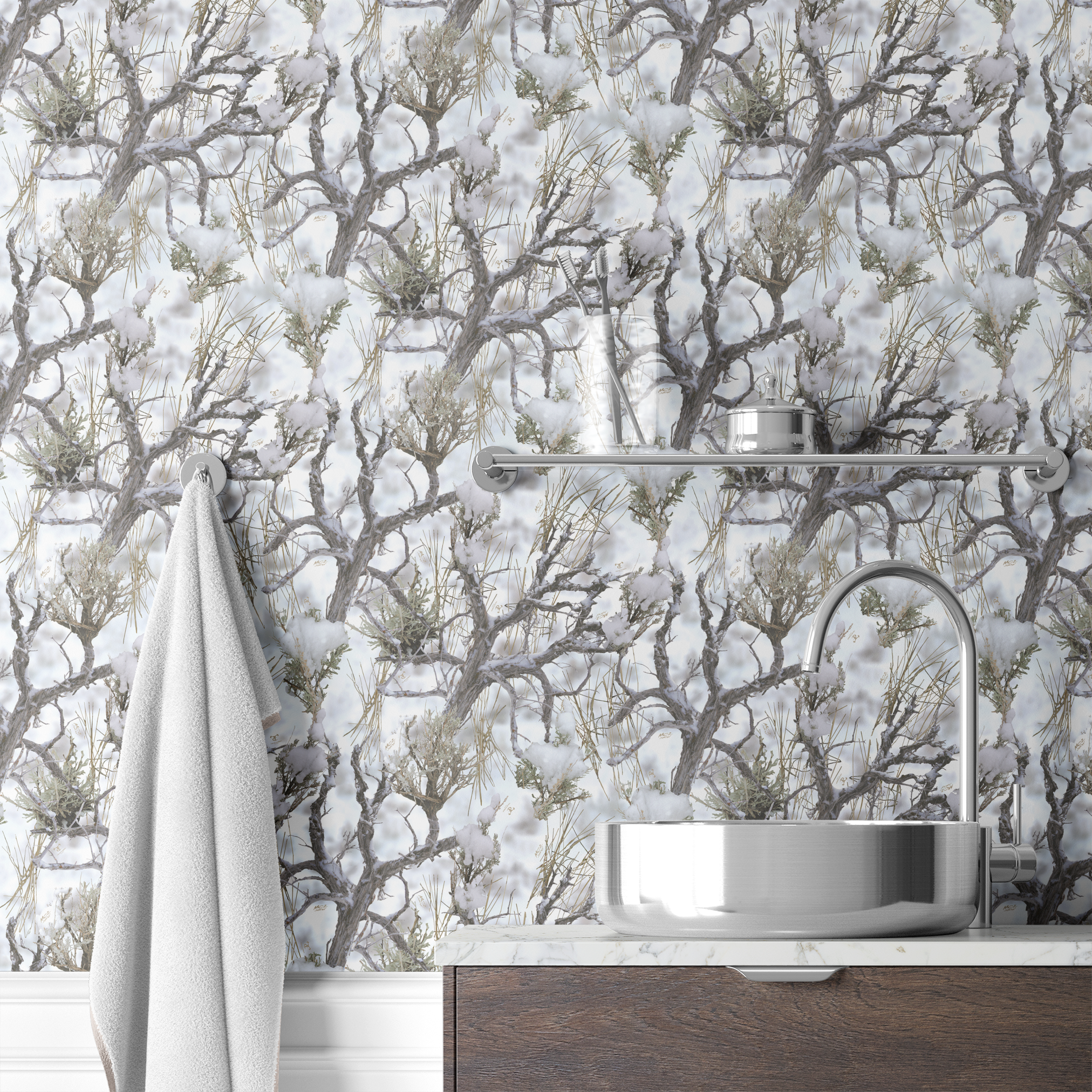  wallpaper bath mockup