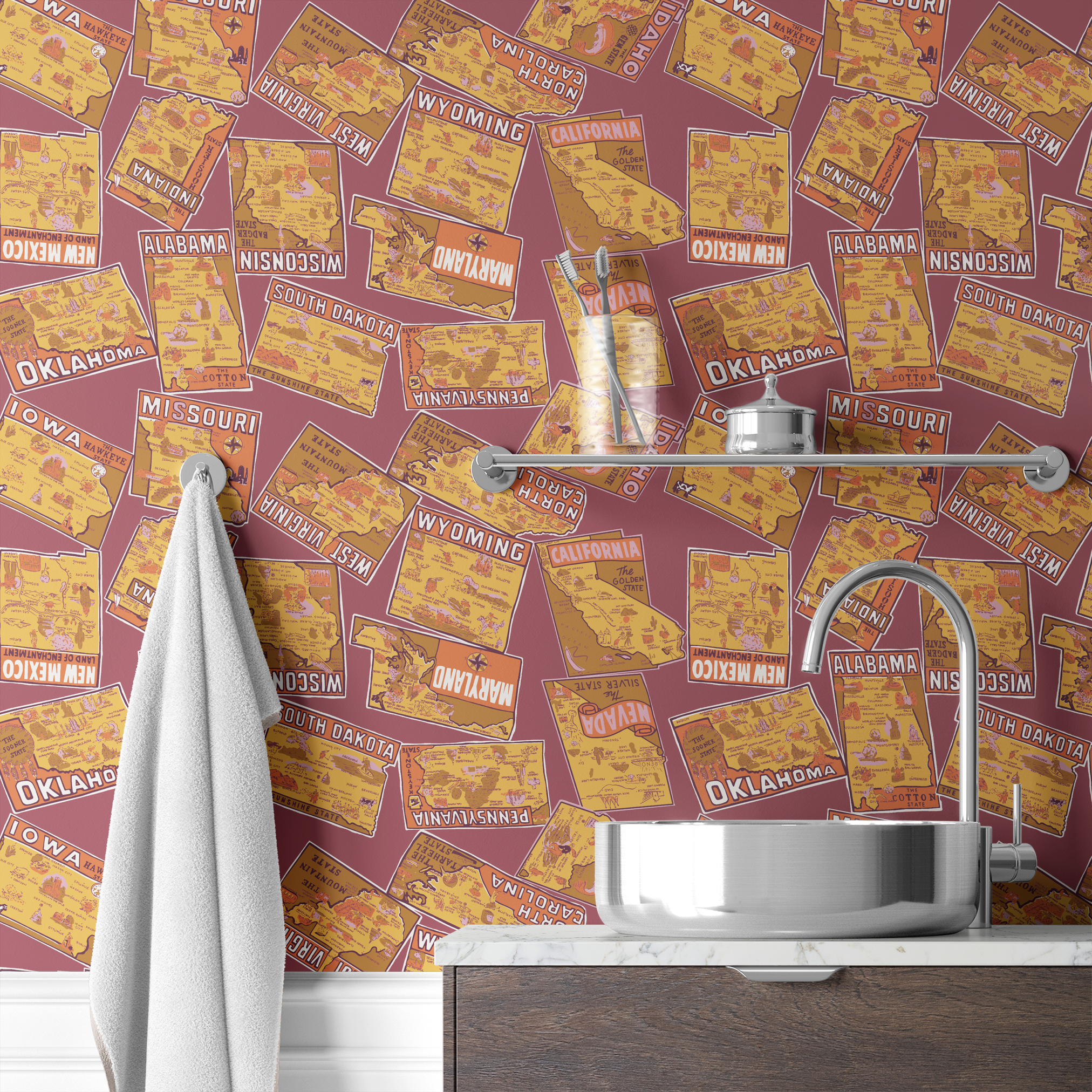  wallpaper bath mockup