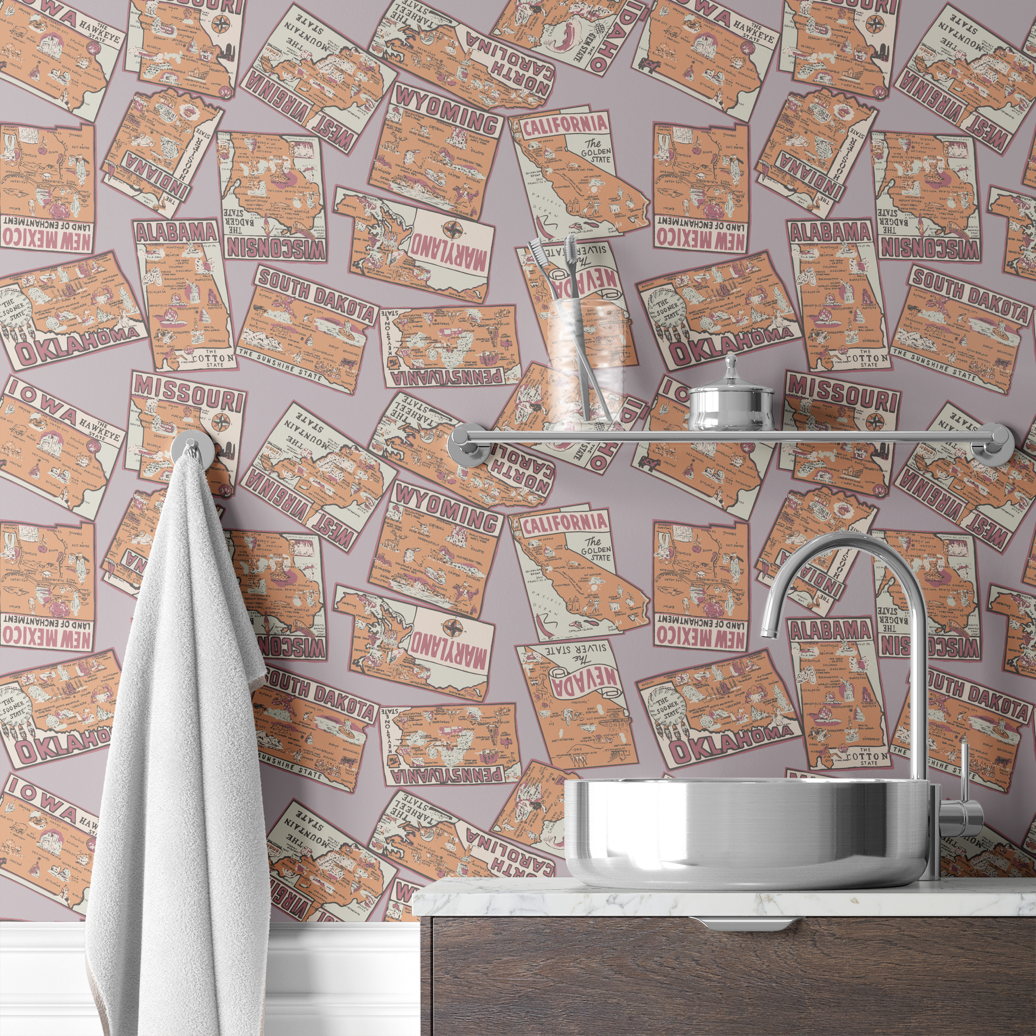  wallpaper bath mockup