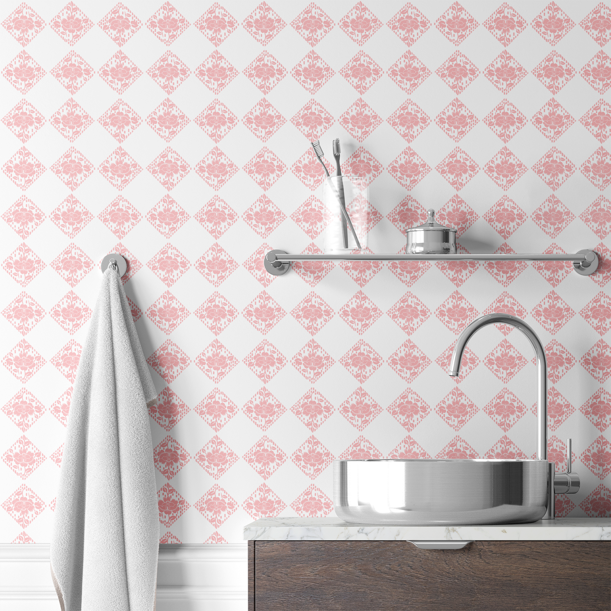  wallpaper bath mockup