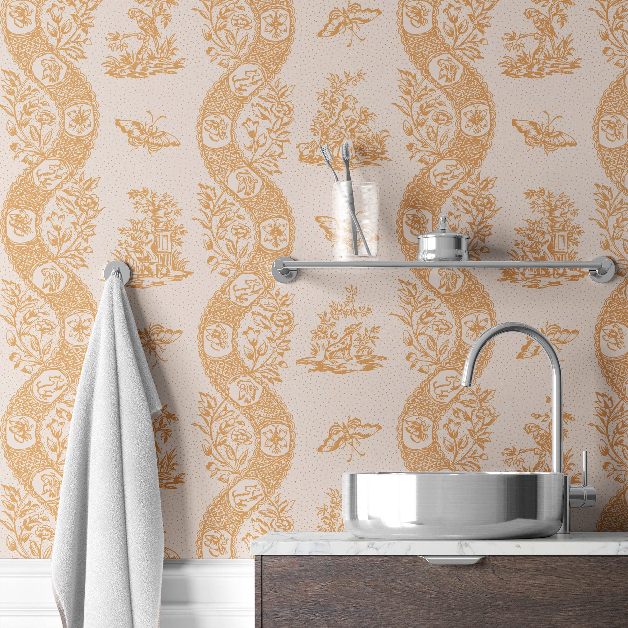  wallpaper bath mockup