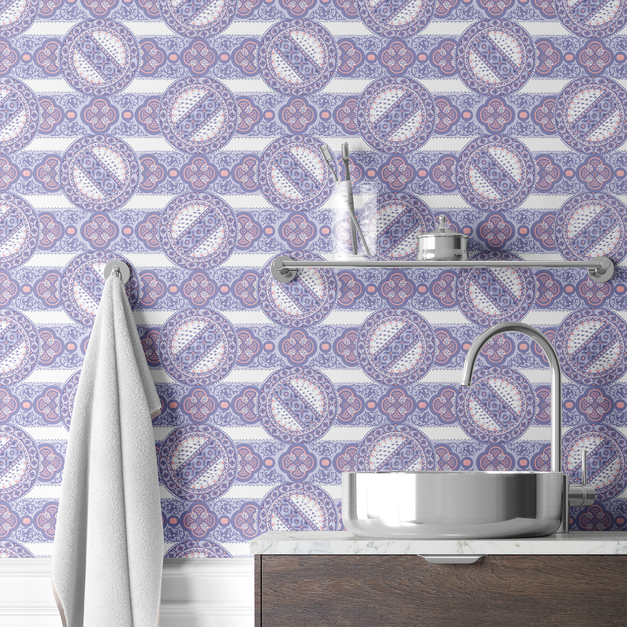  wallpaper bath mockup