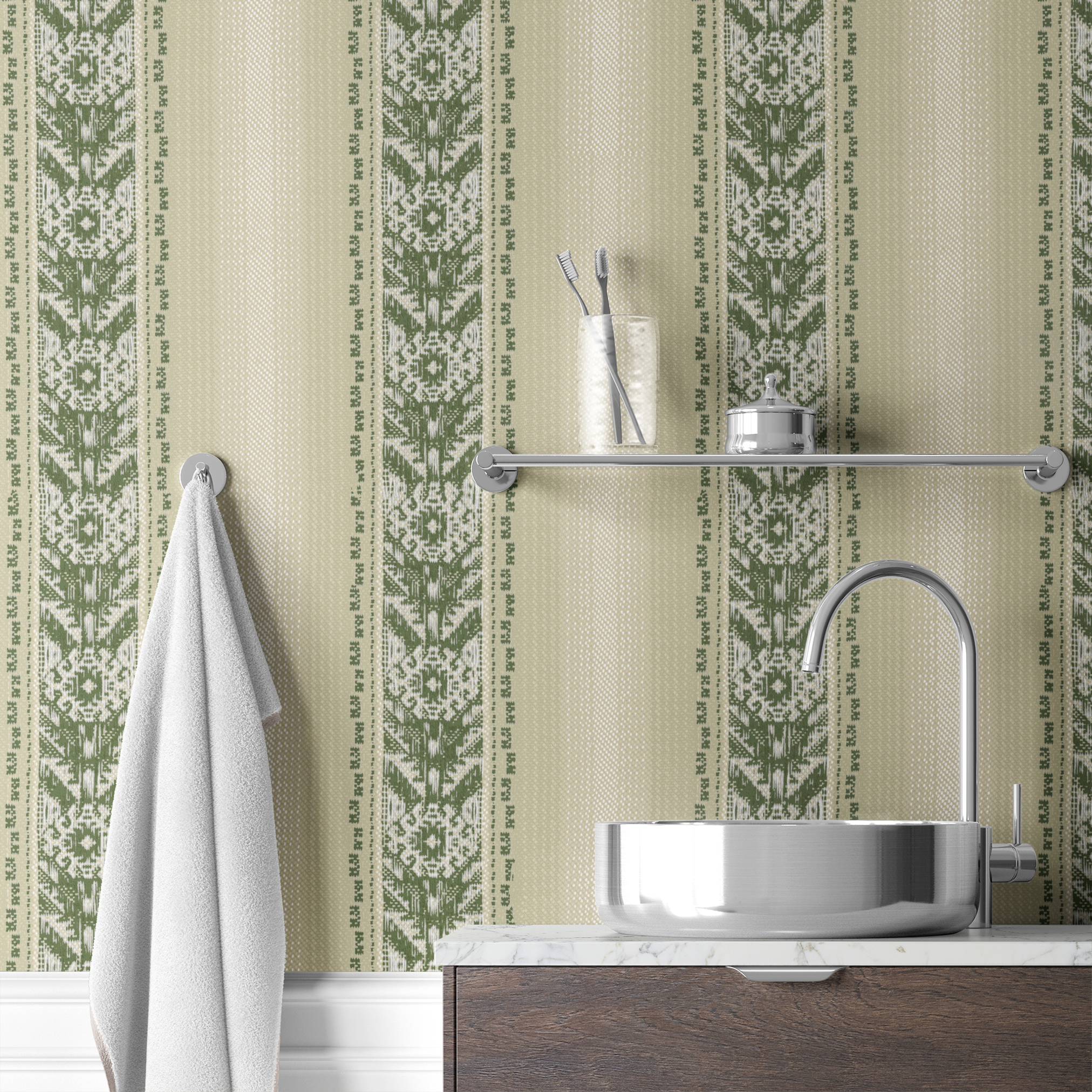  wallpaper bath mockup