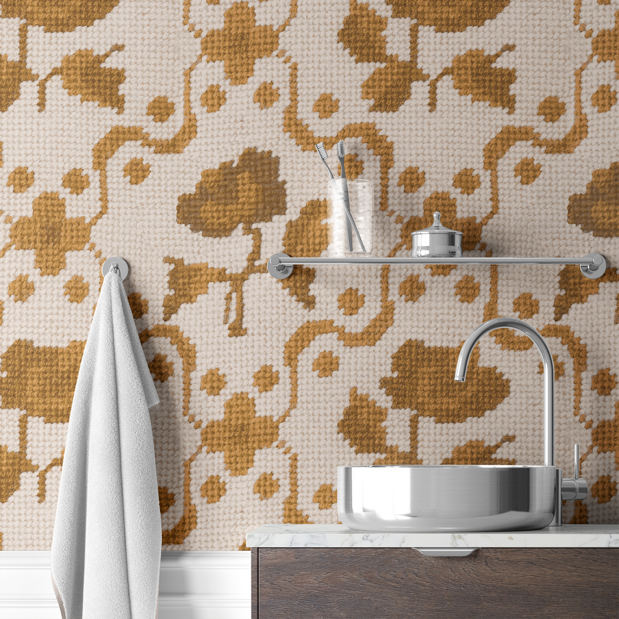  wallpaper bath mockup