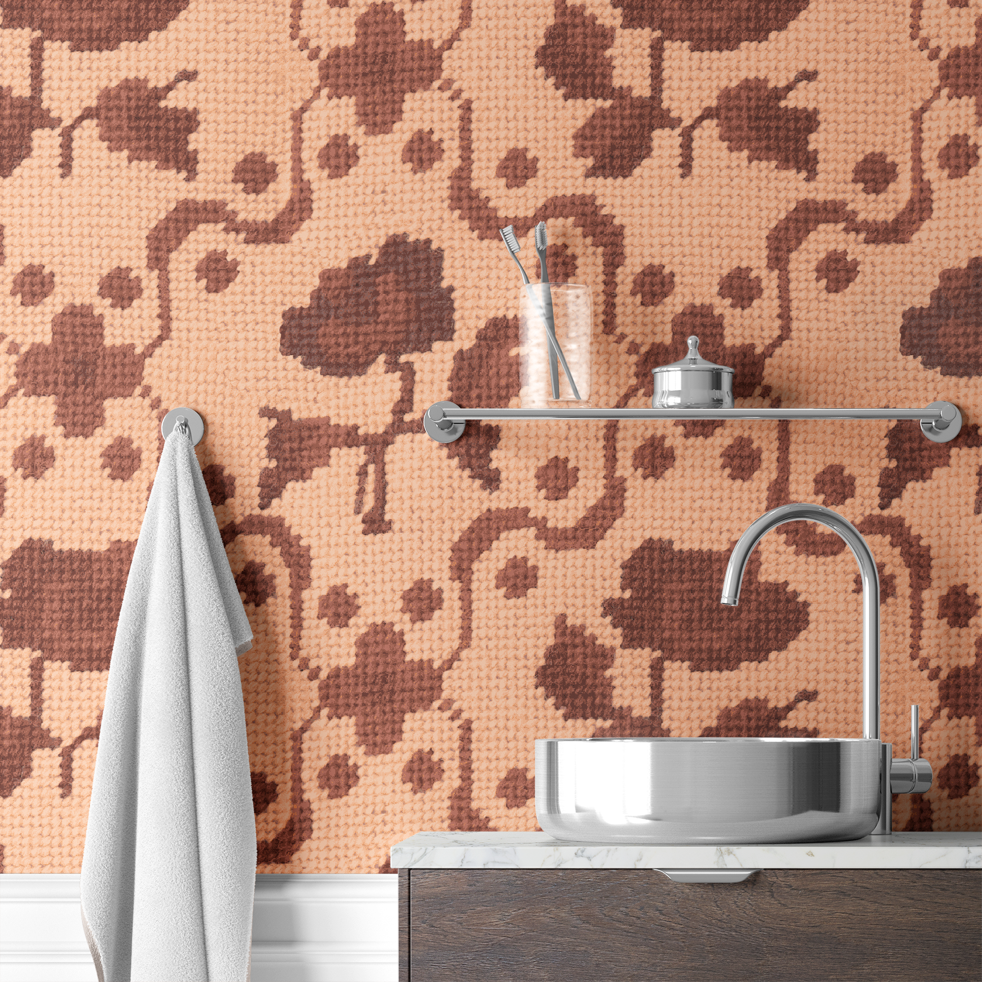  wallpaper bath mockup