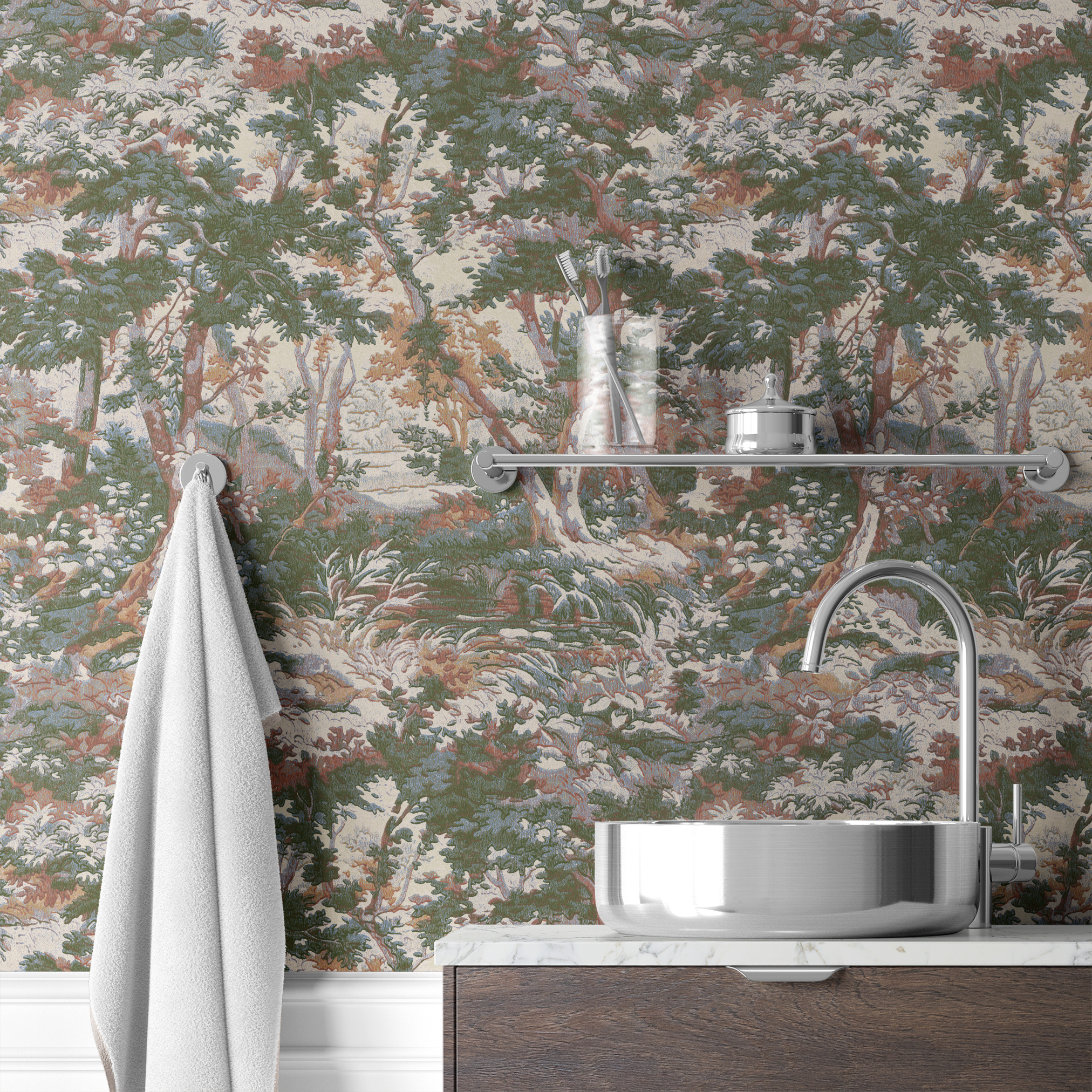  wallpaper bath mockup
