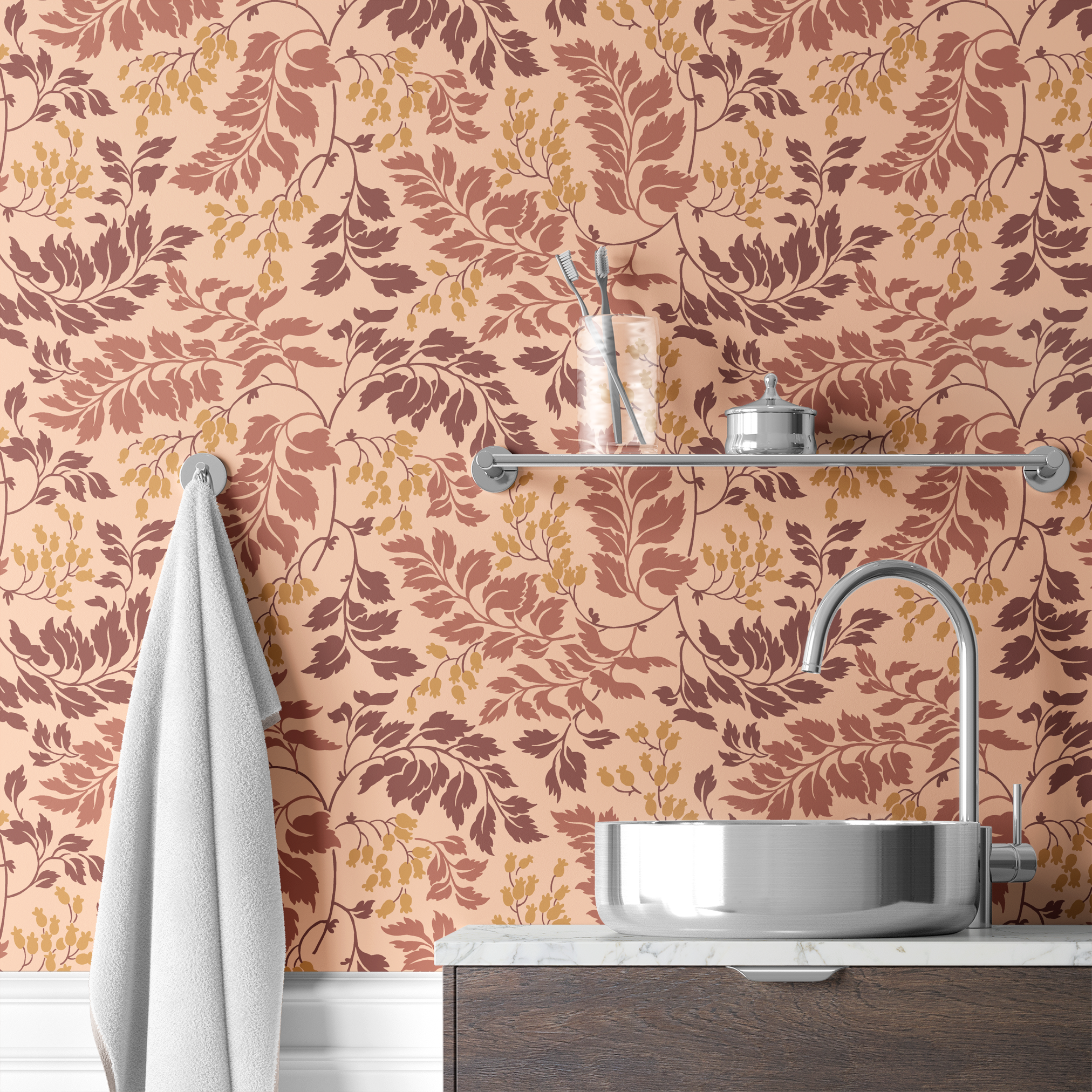  wallpaper bath mockup