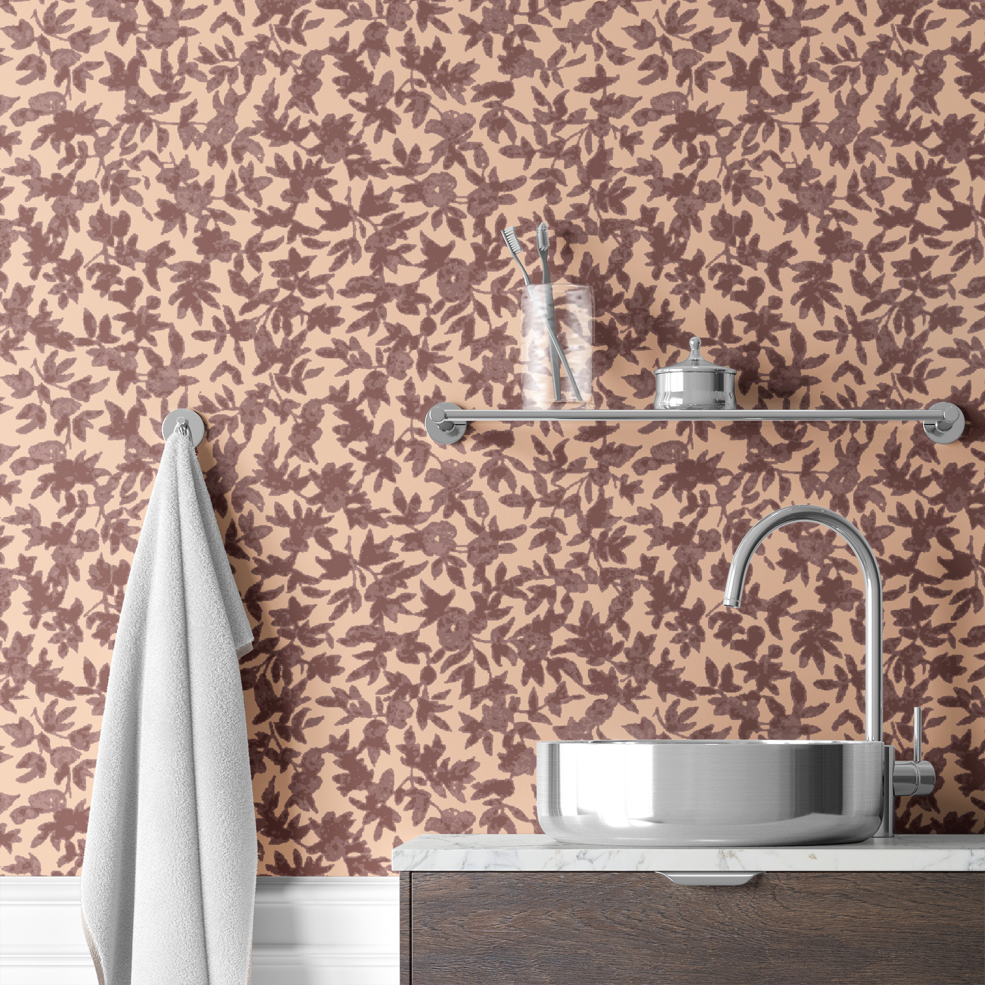  wallpaper bath mockup