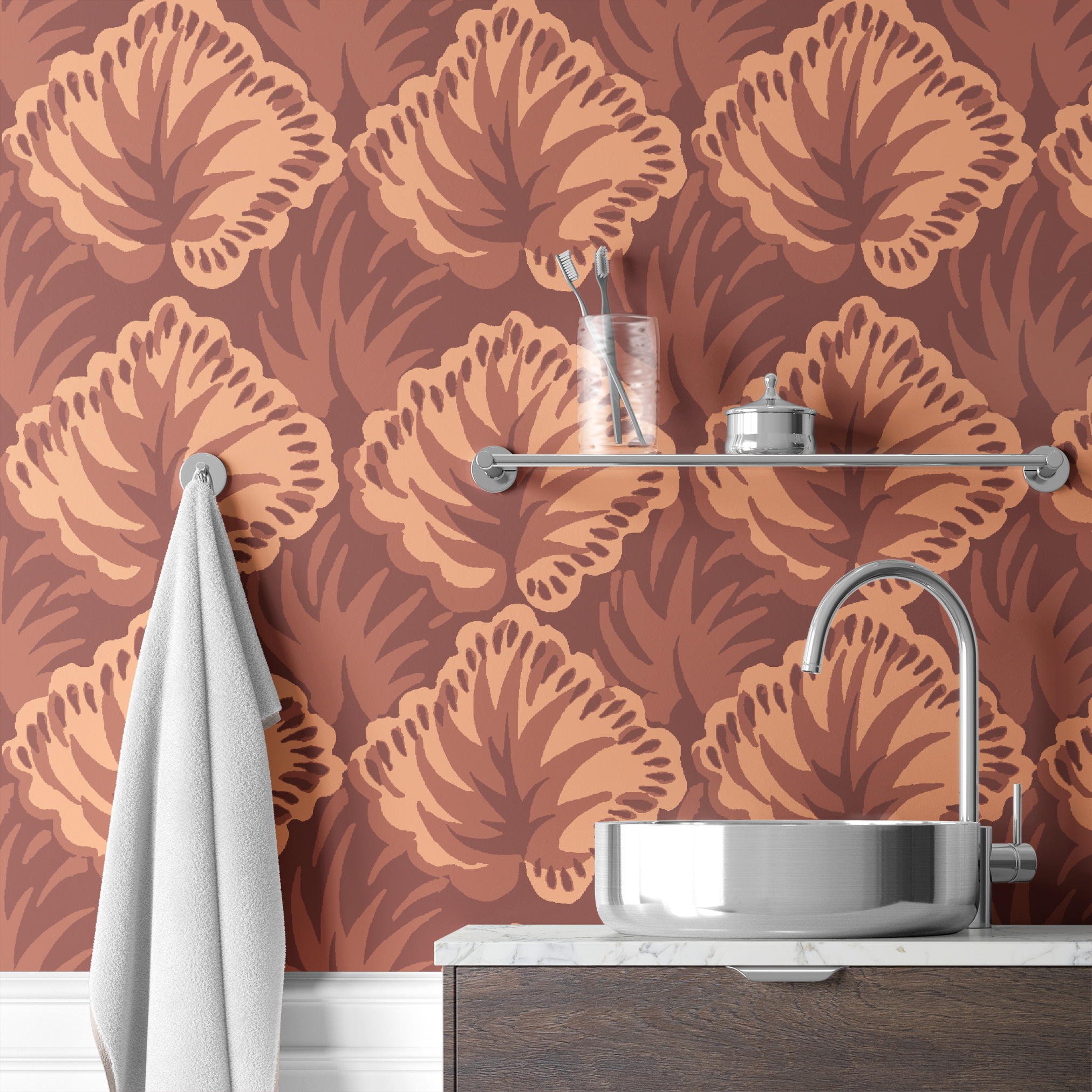  wallpaper bath mockup
