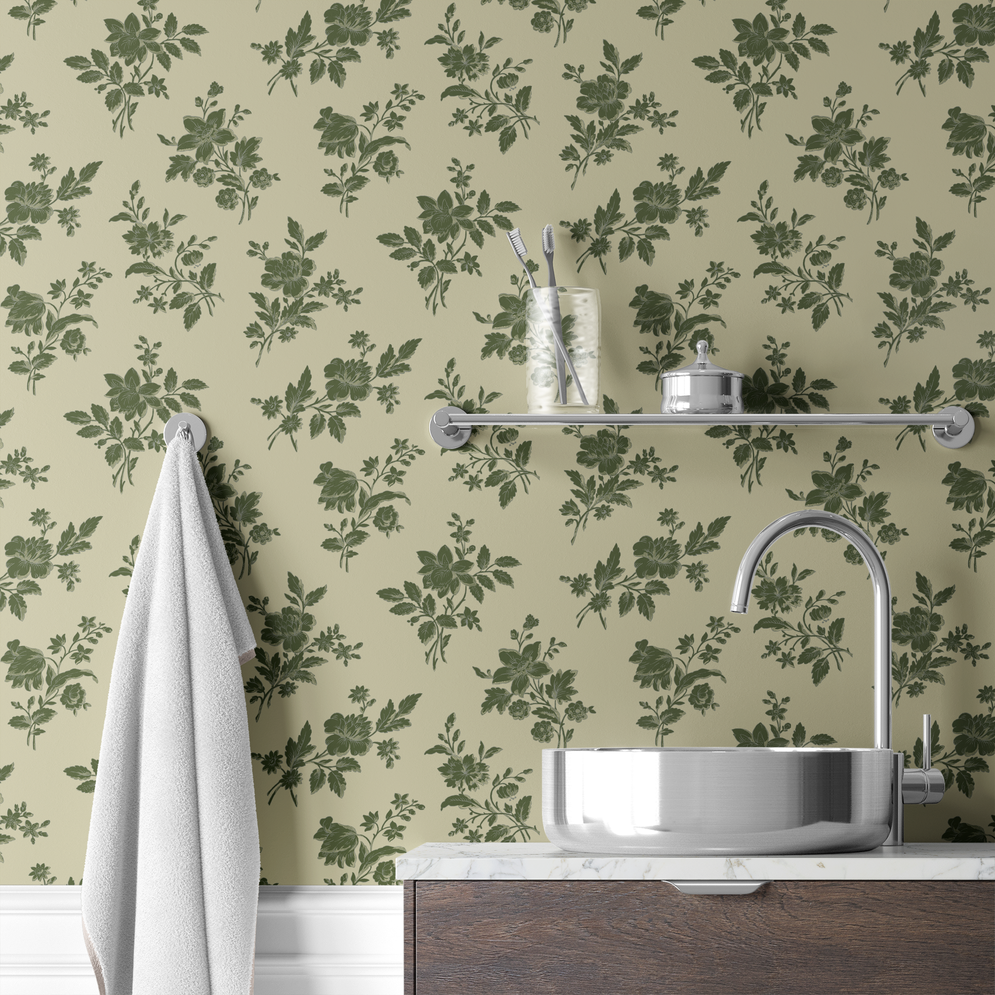  wallpaper bath mockup