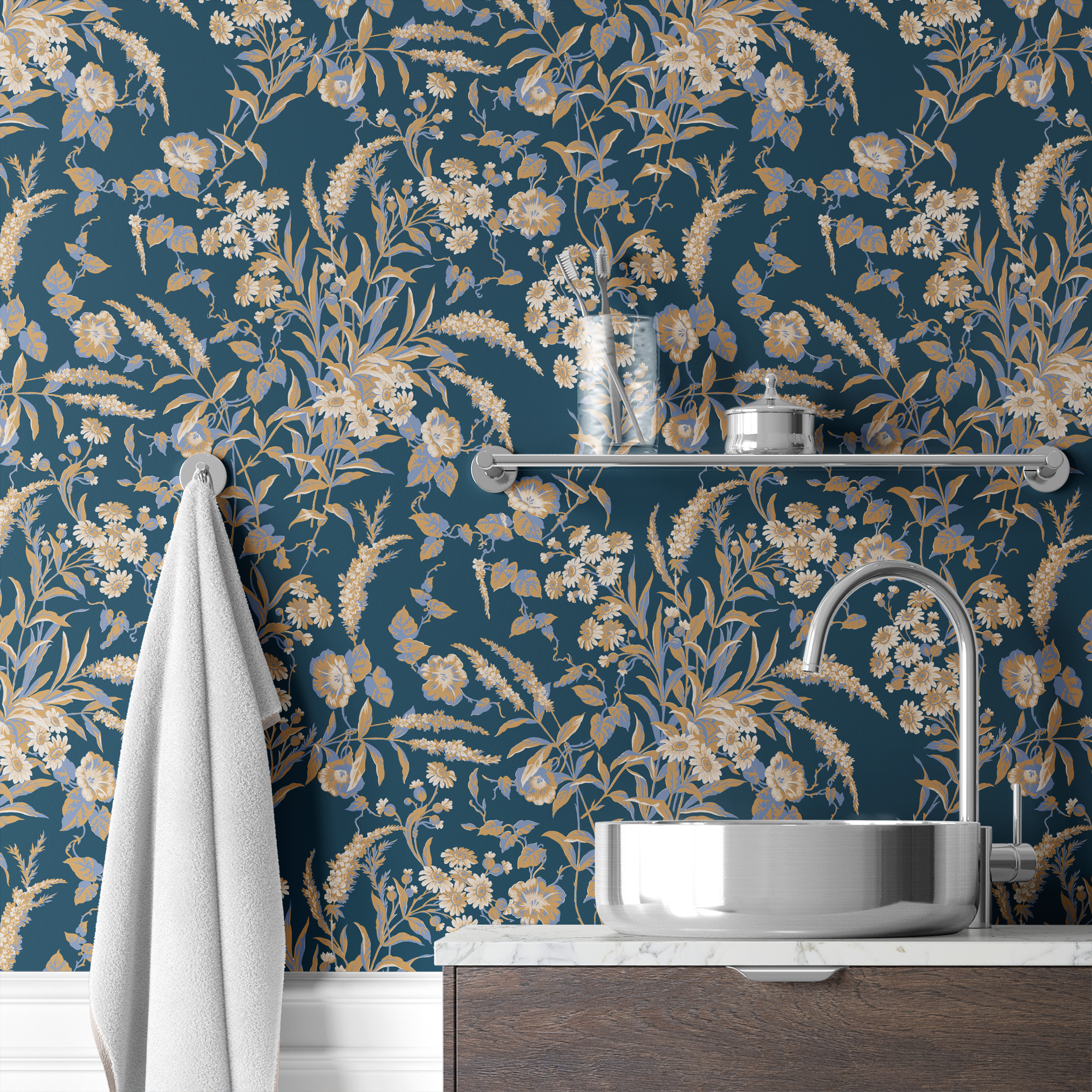  wallpaper bath mockup