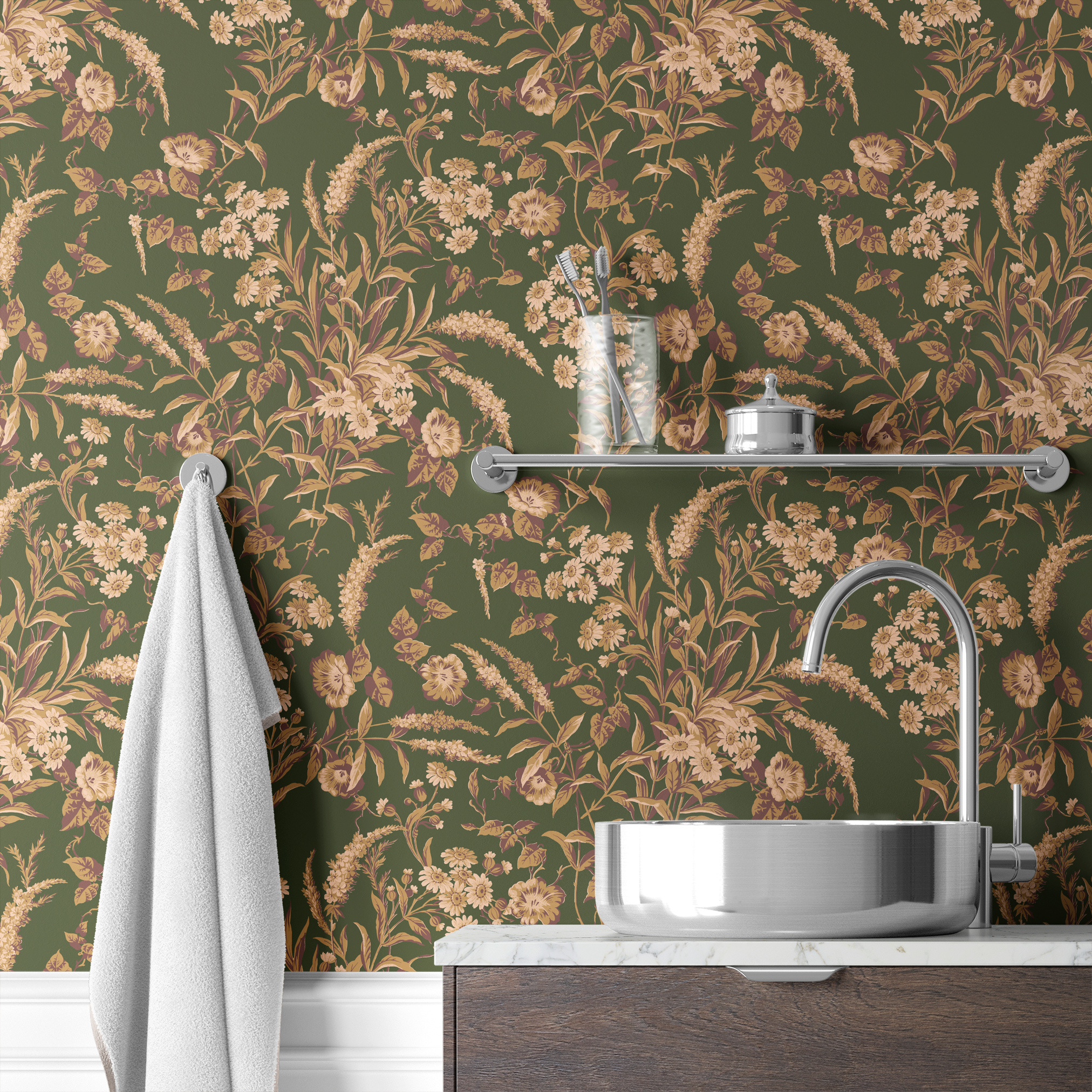  wallpaper bath mockup