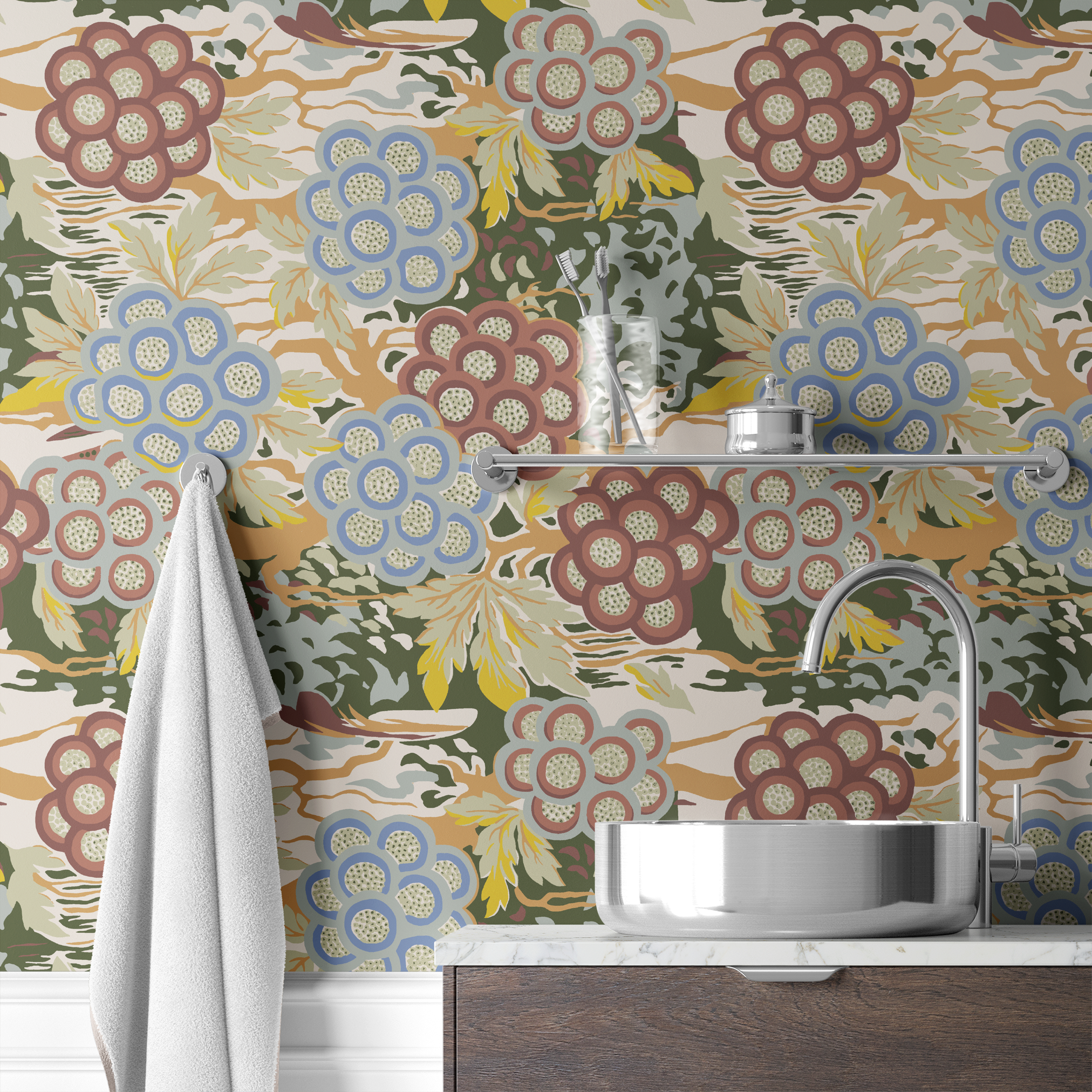  wallpaper bath mockup