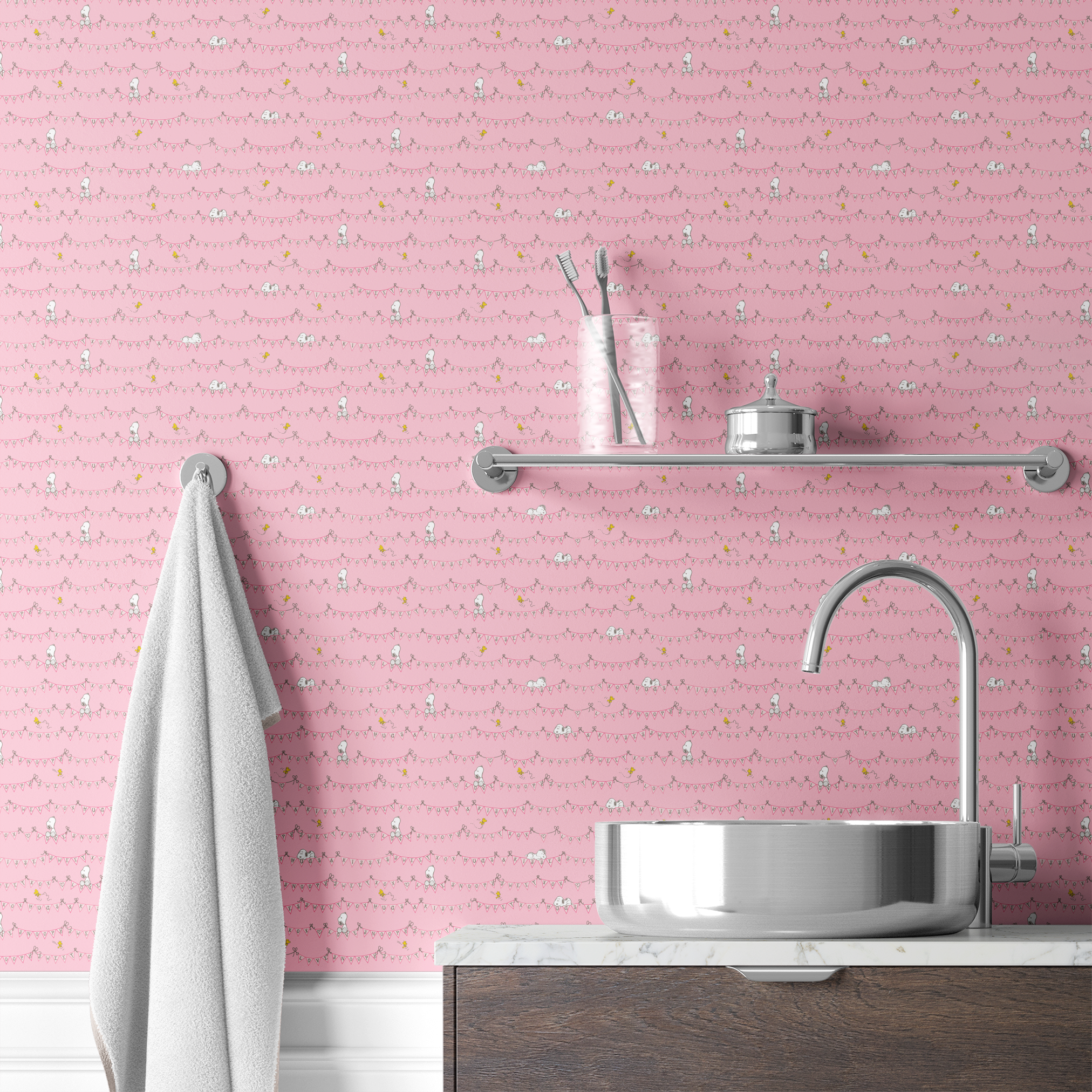  wallpaper bath mockup