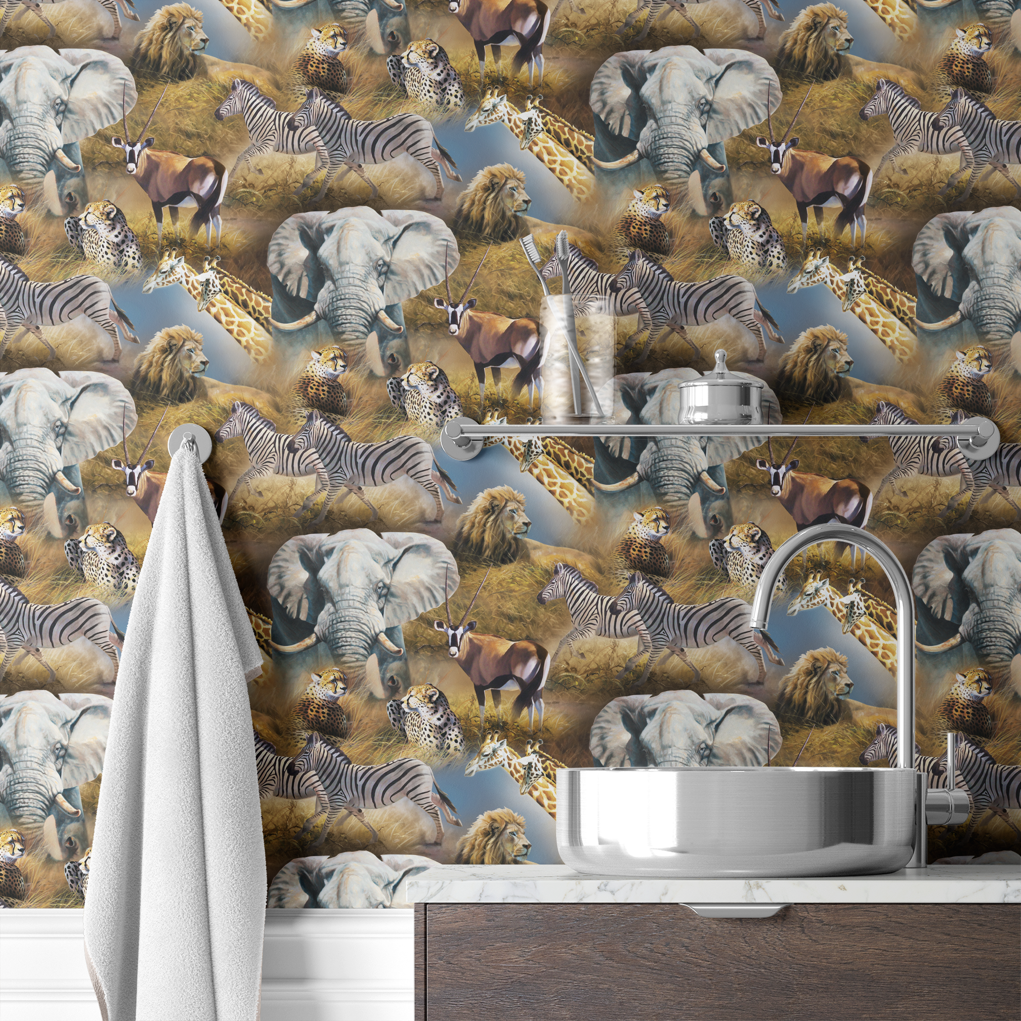  wallpaper bath mockup