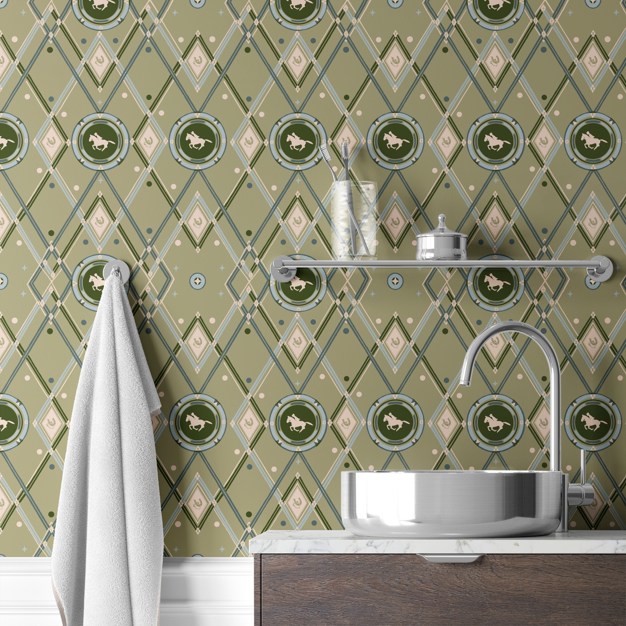 wallpaper bath mockup